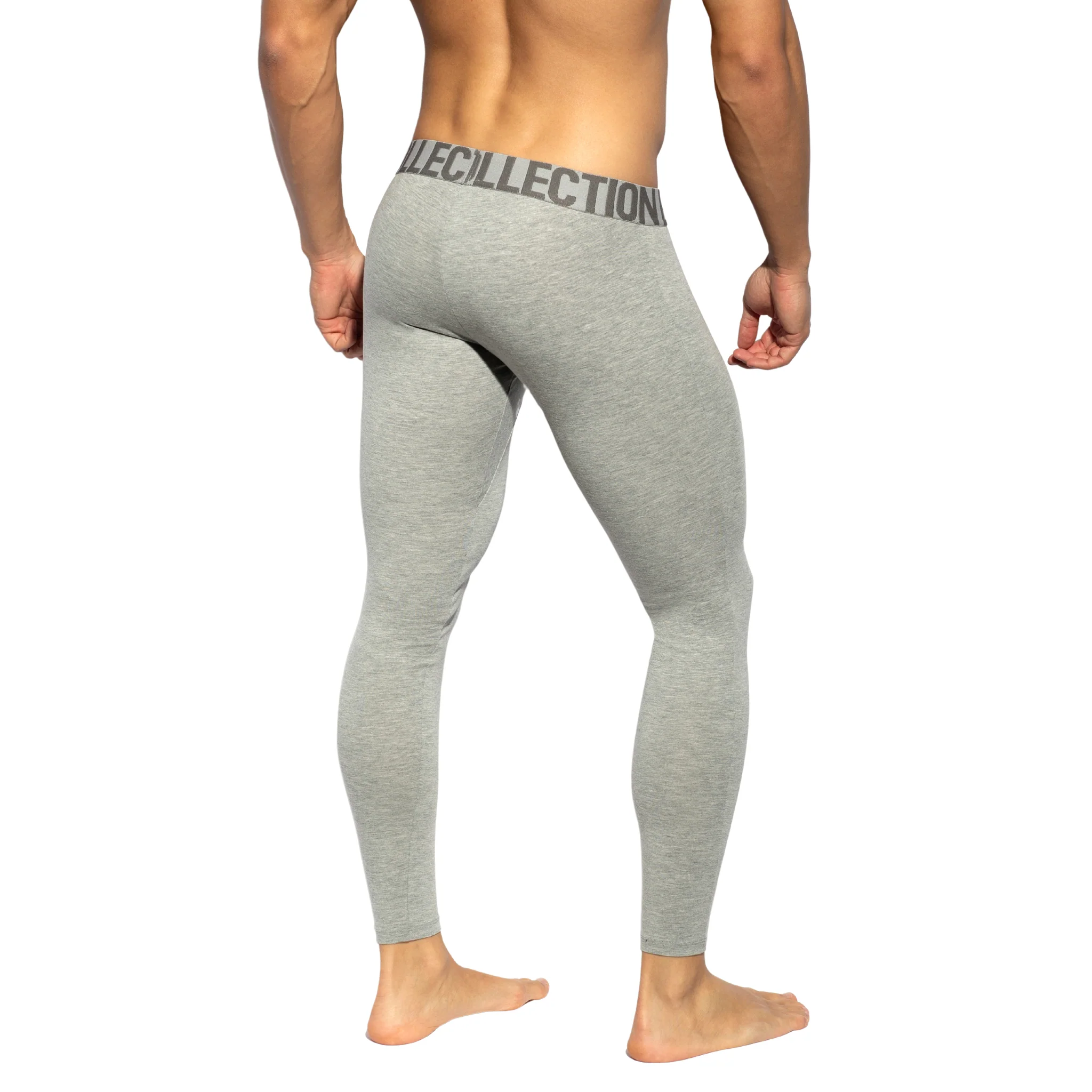 ES Collection Basic Cotton Long John Heather Grey UN411 - Image 3