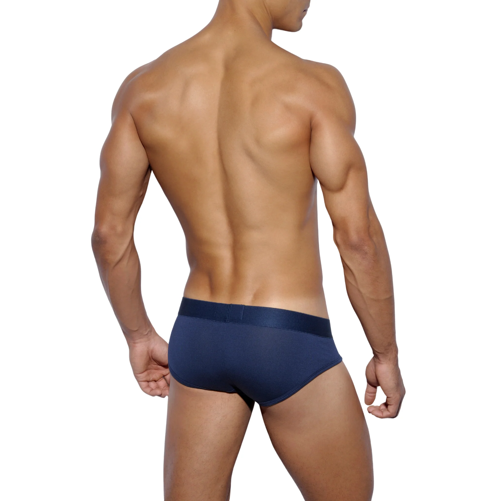 ES Collection Basic Modal Push Up Brief Navy UN115 - Image 3