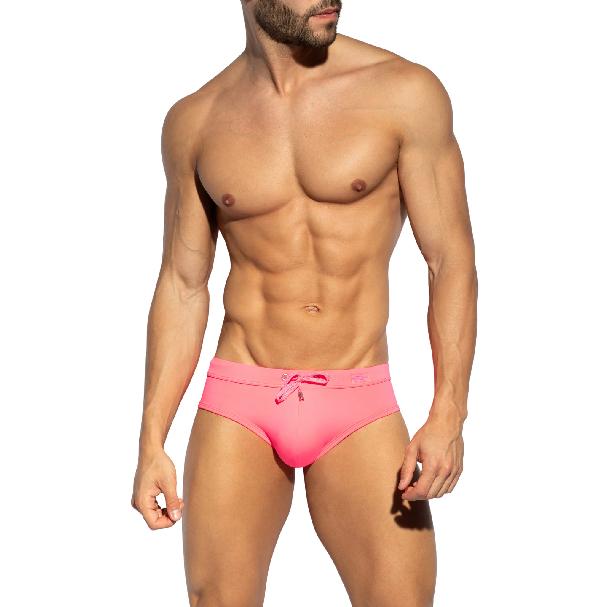 ES Collection Basic Sportive Swim Brief Neon Pink 2517 - Image 2