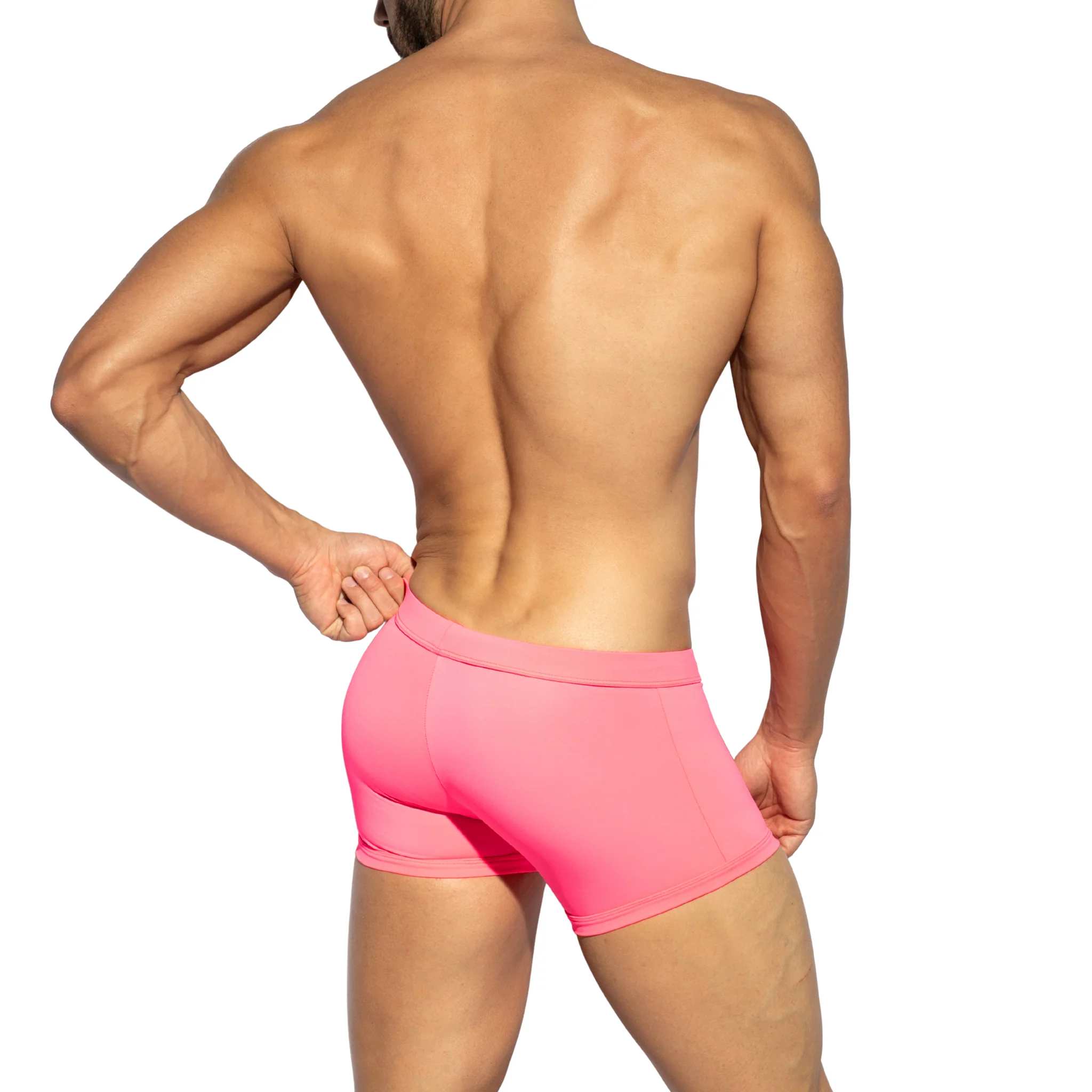 ES Collection Basic Sportive Swim Trunk Neon Pink 2518 - Image 3