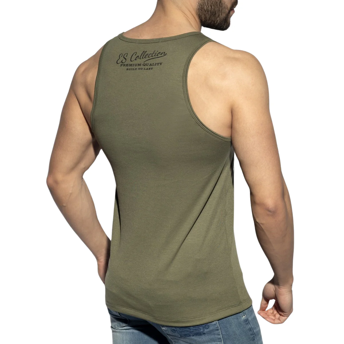 ES Collection Basic Tanktop Khaki TS119 - Image 3