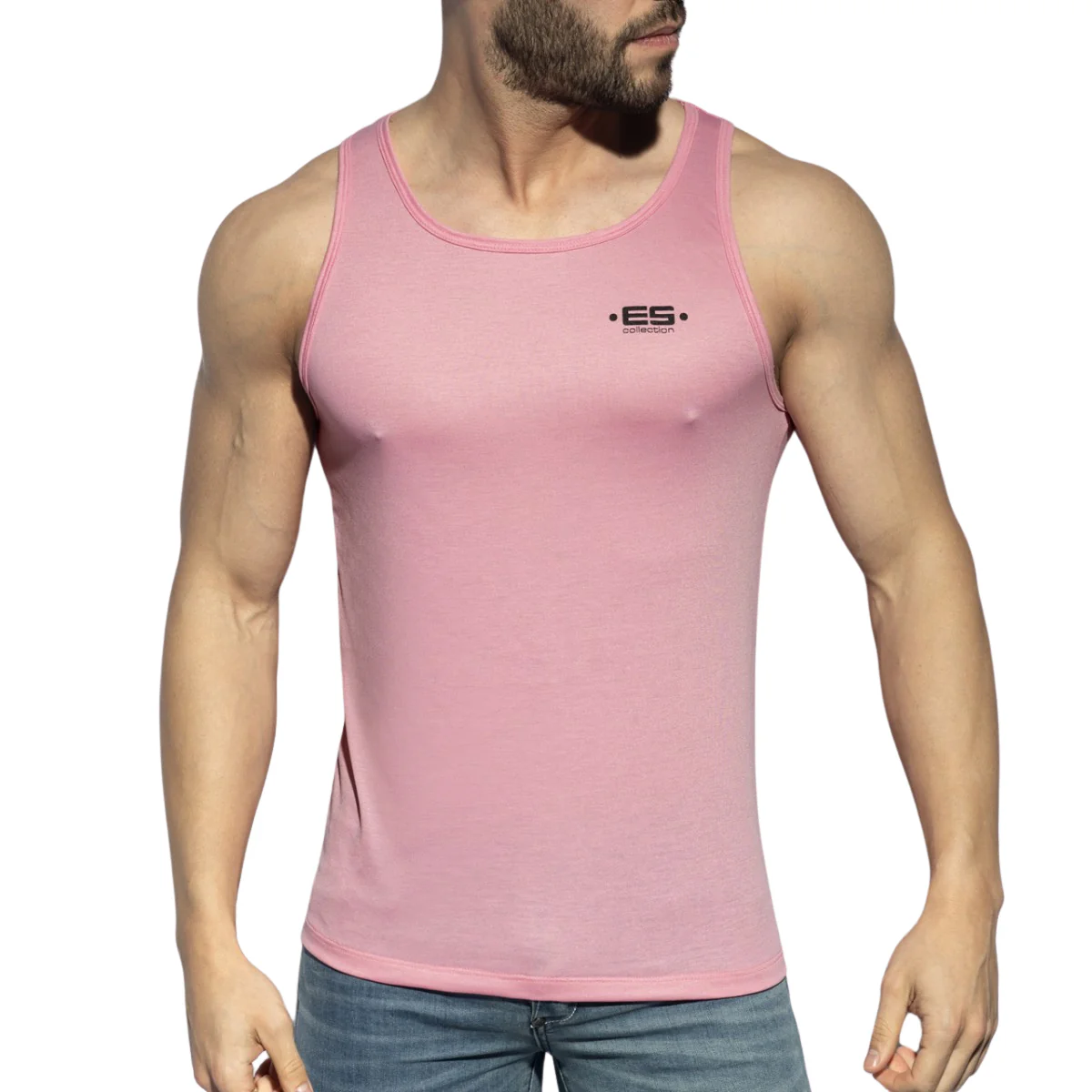 ES Collection Basic Tanktop Pink TS119 - Image 2