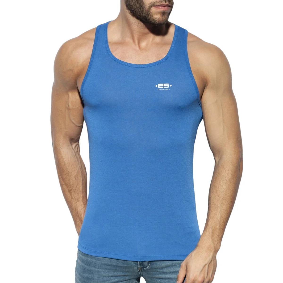 ES Collection Basic Tanktop Royal Blue TS119 - Image 2