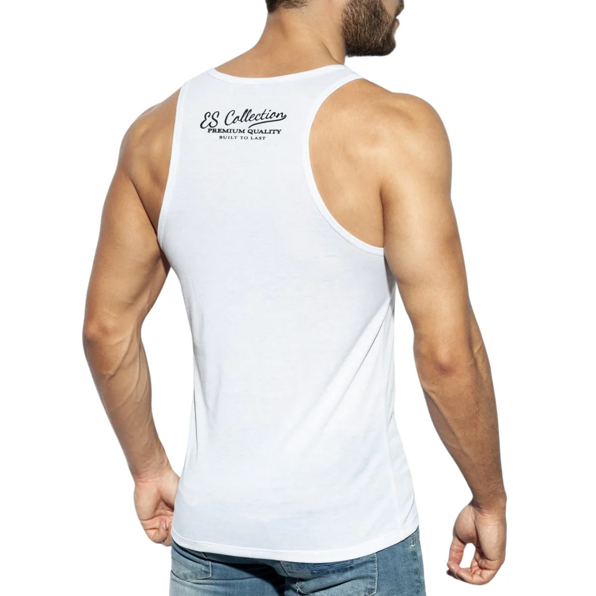 ES Collection Basic Tanktop White TS119 - Image 3