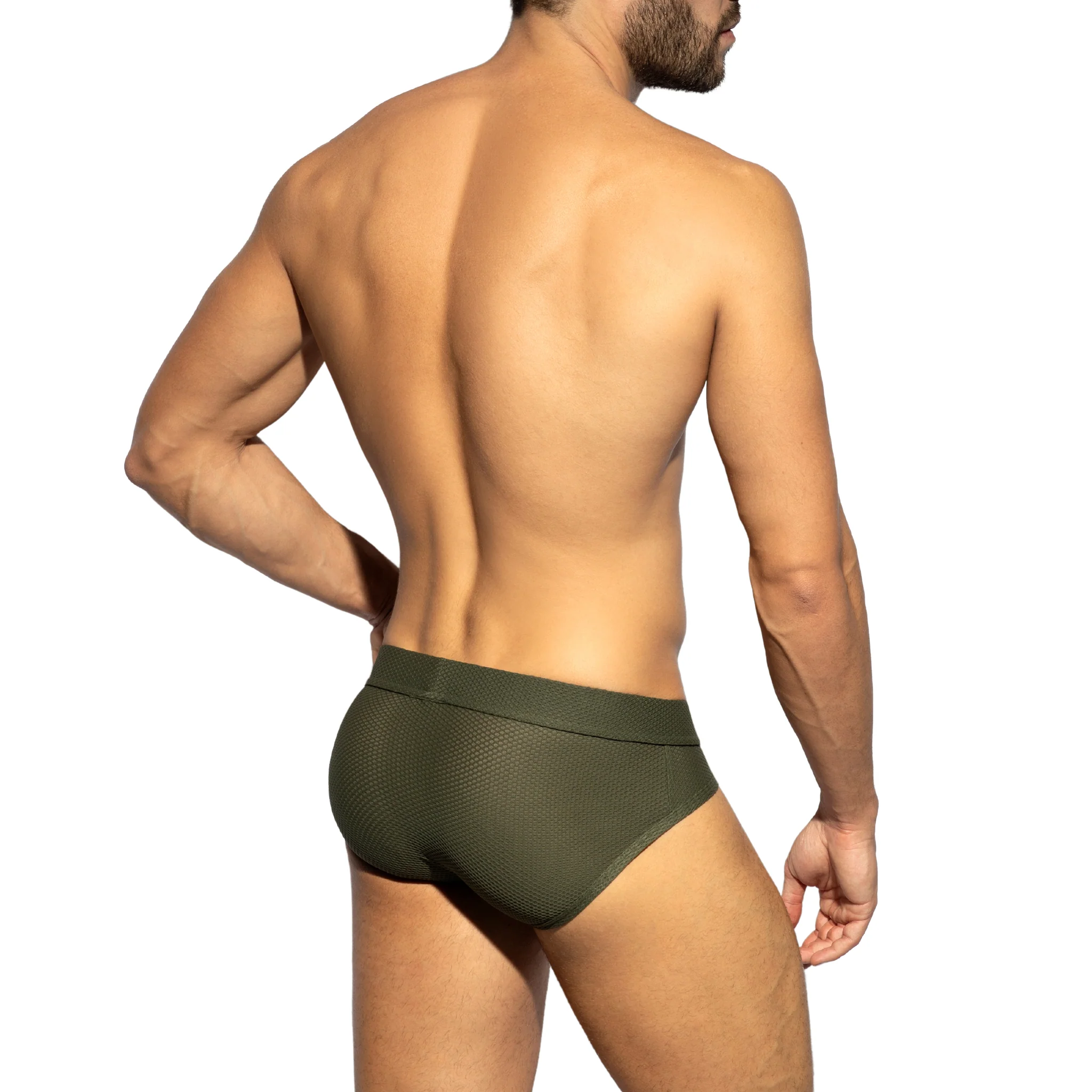 ES Collection Bee Nest Brief Khaki UN564 - Image 3