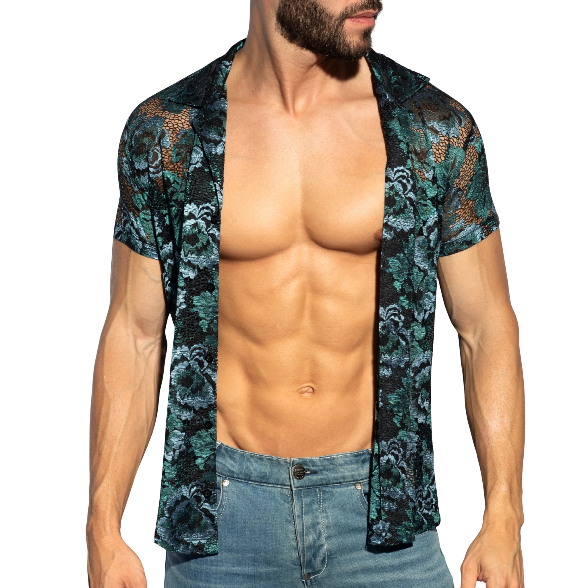 ES Collection Botanic Garden Shirt Black SHT032 - Image 5
