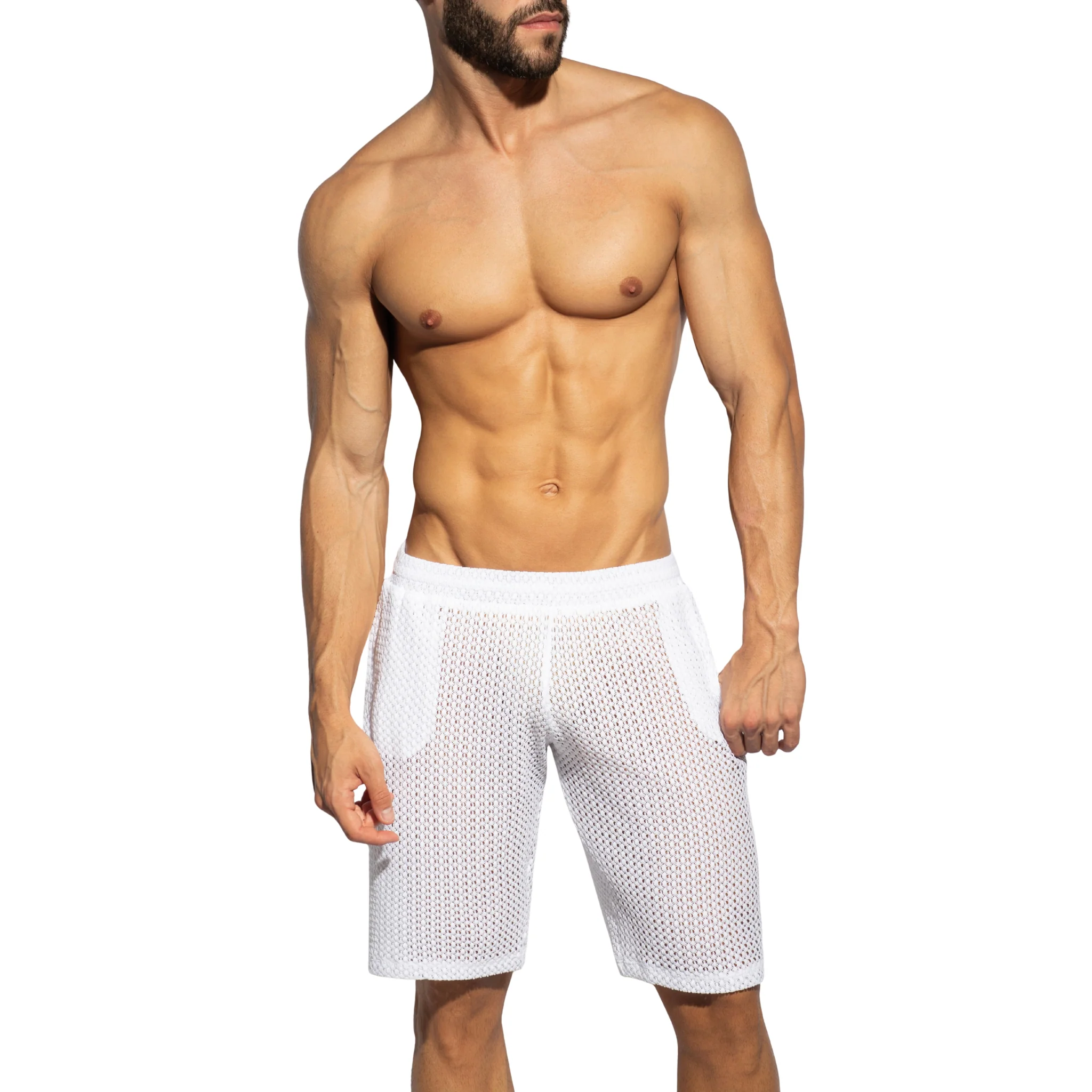 ES Collection Brisa Bermuda Shorts White SP354 - Image 2