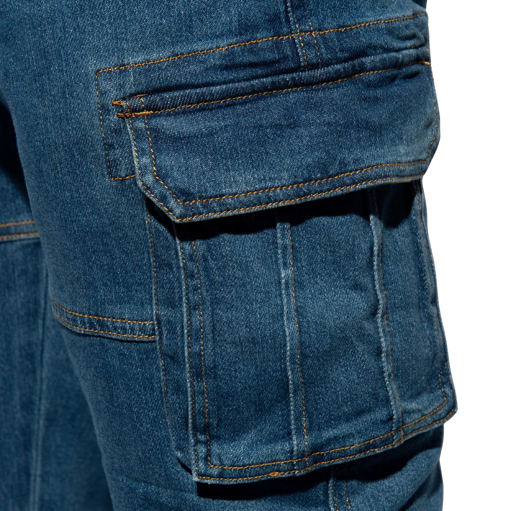 ES Collection Cargo Denim Jeans Dark Jeans ESJ078 - Image 4