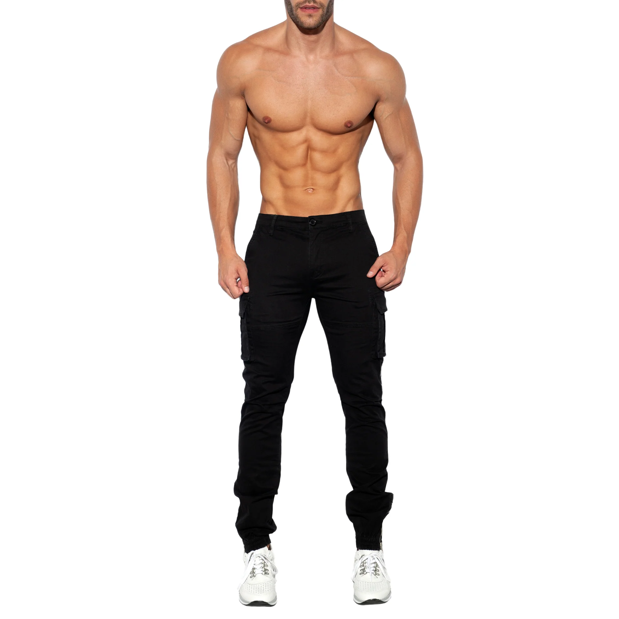 ES Collection Cargo Pants Black ESJ053 - Image 2