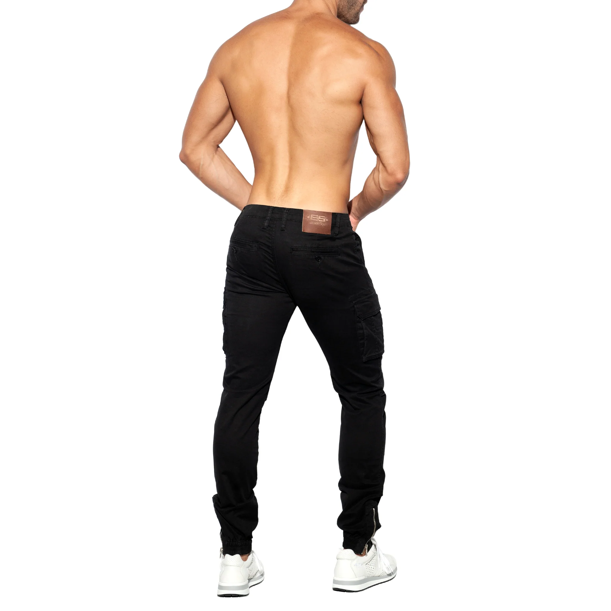 ES Collection Cargo Pants Black ESJ053 - Image 3