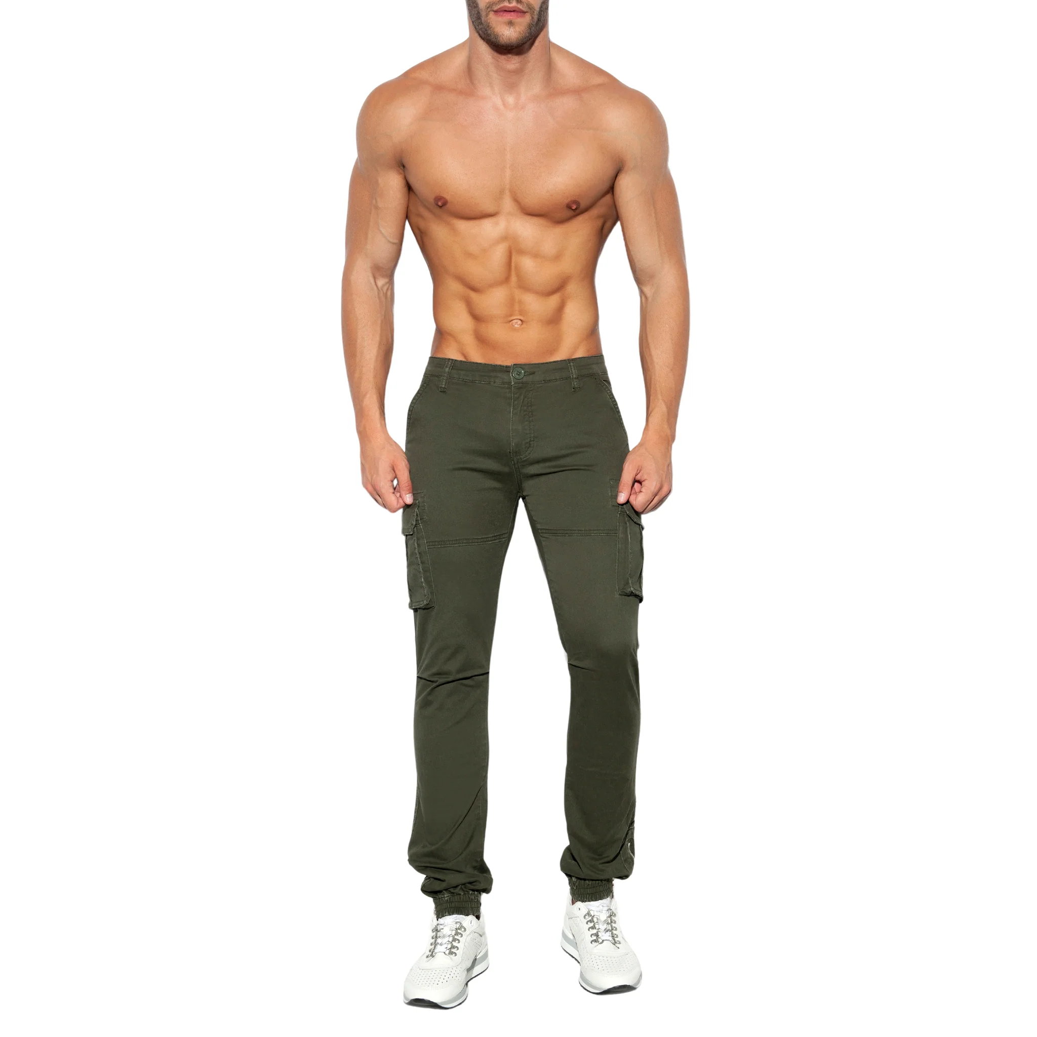 ES Collection Cargo Pants Khaki ESJ053 - Image 2