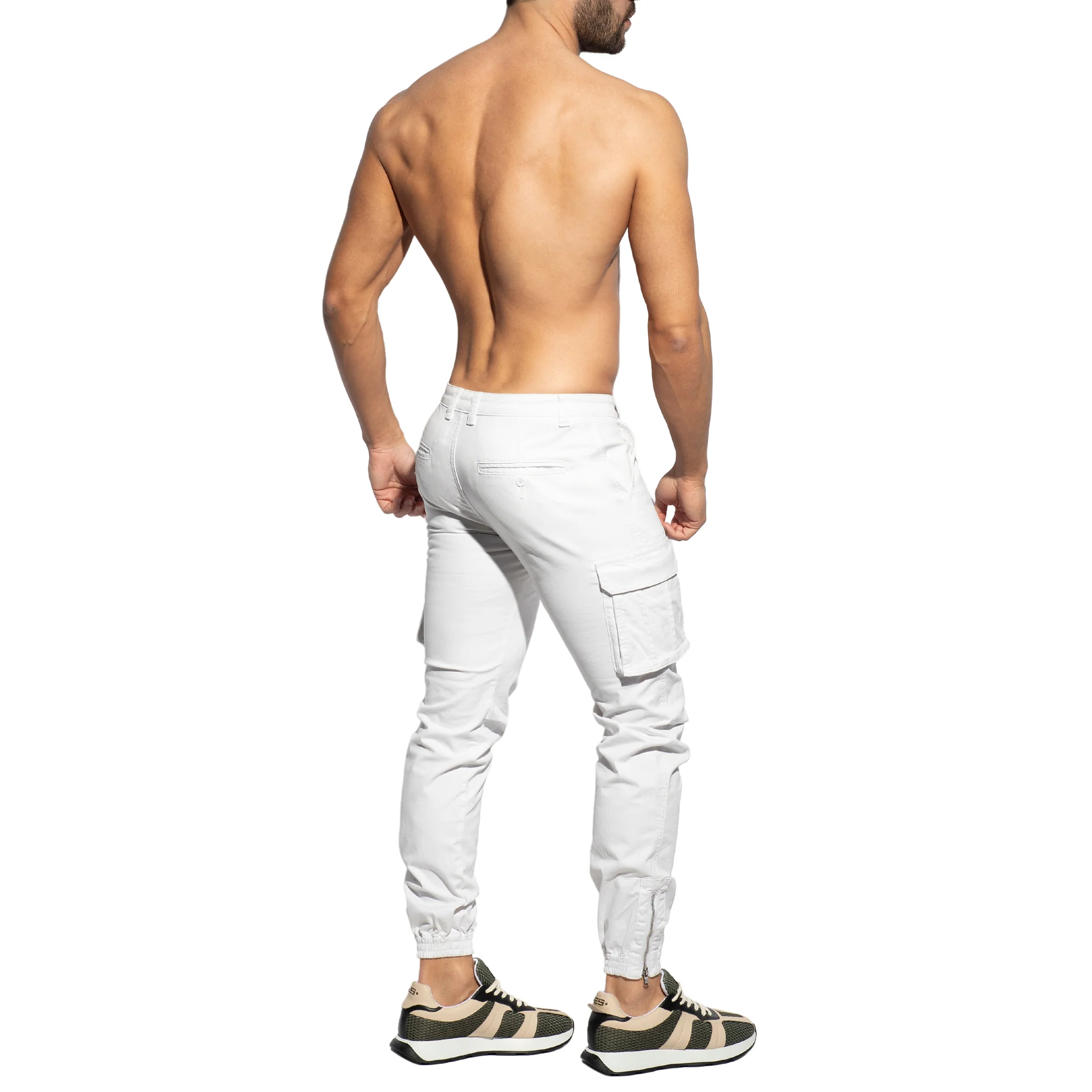 ES Collection Cargo Pants White ESJ053 - Image 3