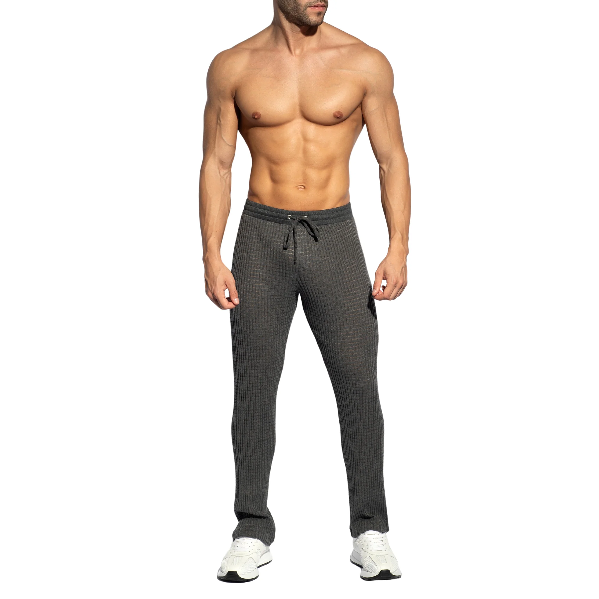 ES Collection Checkmate Long Pants Charcoal SP328 - Image 2