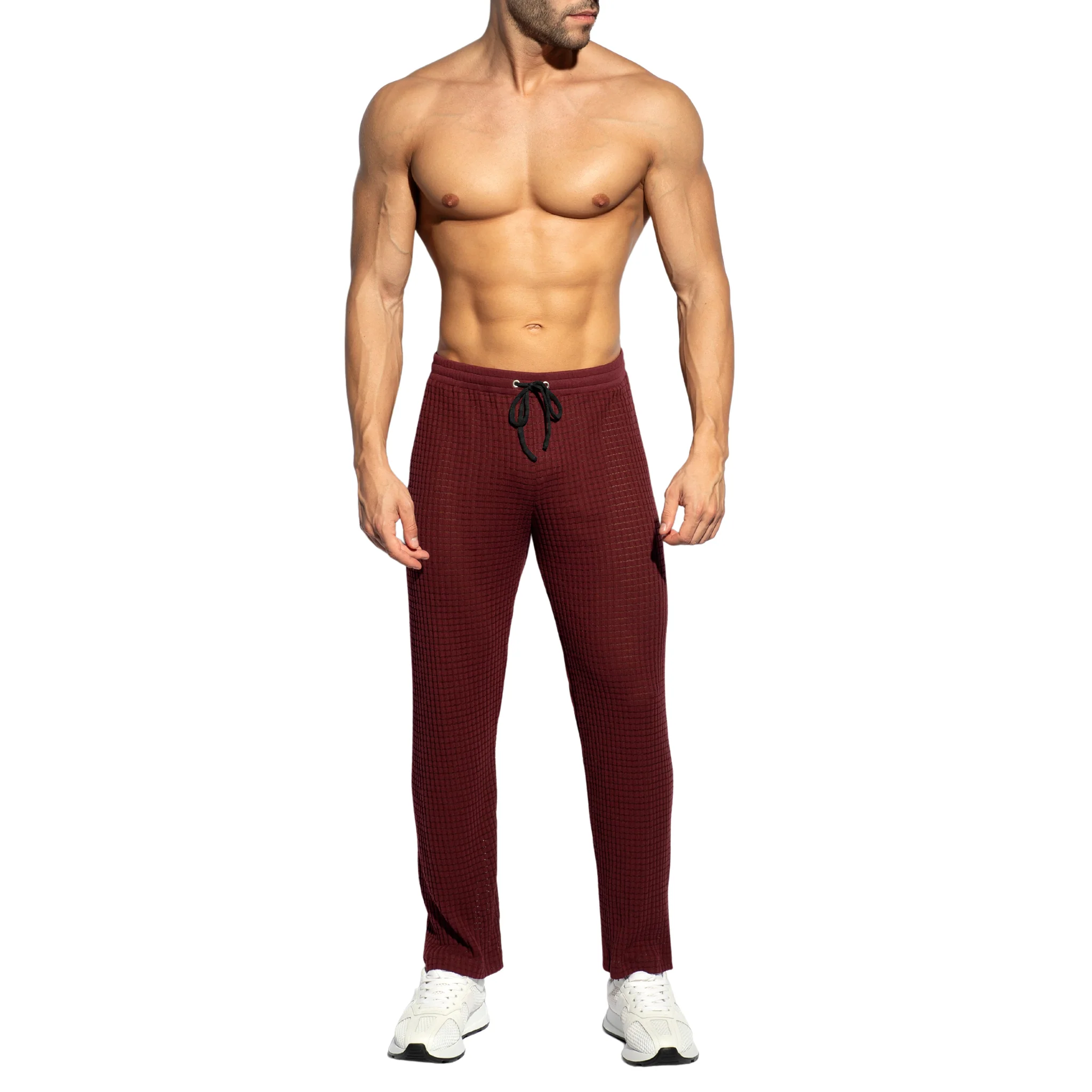 ES Collection Checkmate Long Pants Garnet SP328 - Image 2