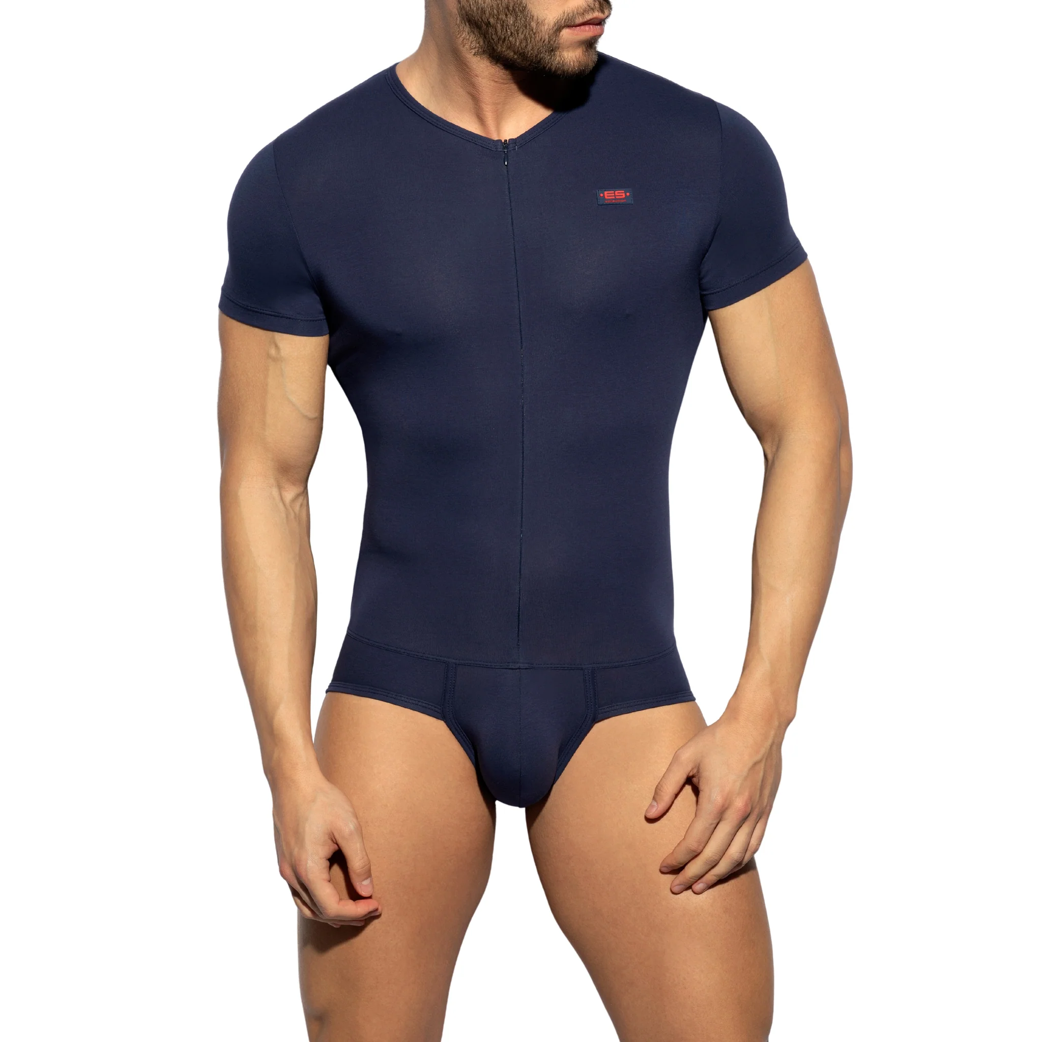 ES Collection Cotton Bodysuit Navy UN486 - Image 2