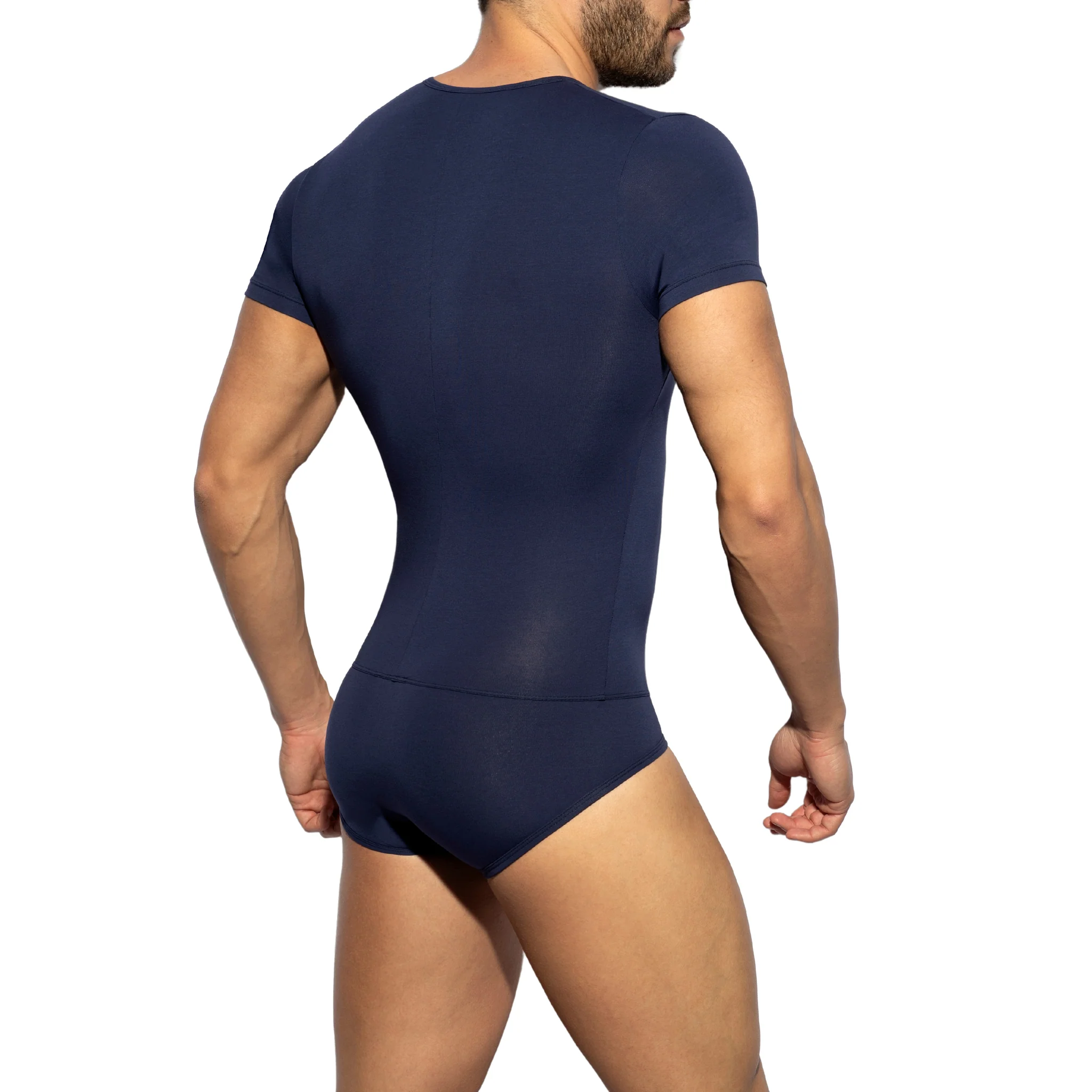 ES Collection Cotton Bodysuit Navy UN486 - Image 3
