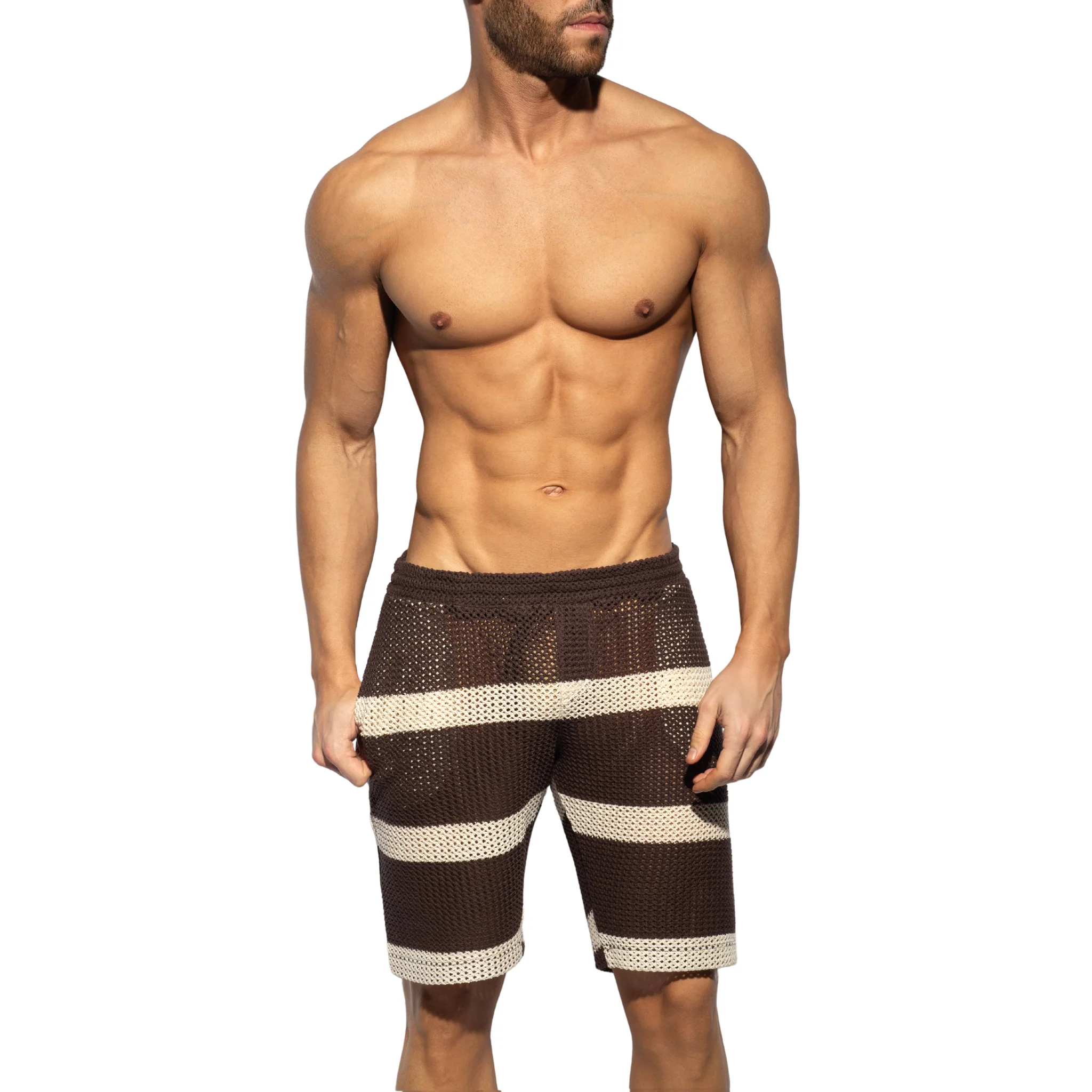 ES Collection Crochet Choco Bermudas Brown SP345 - Image 2