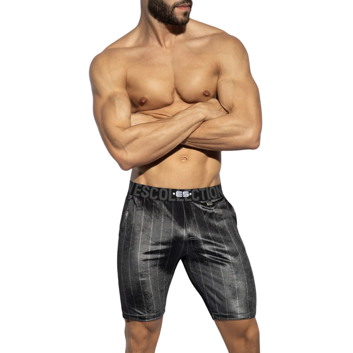 ES Collection Diplomatic Band Shorts Black SP312 - Image 2