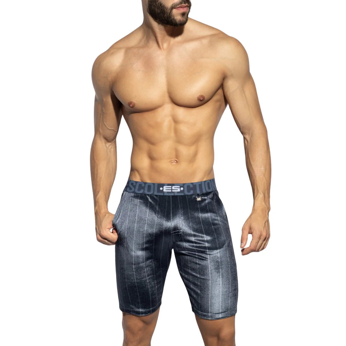 ES Collection Diplomatic Band Shorts Navy SP312 - Image 2