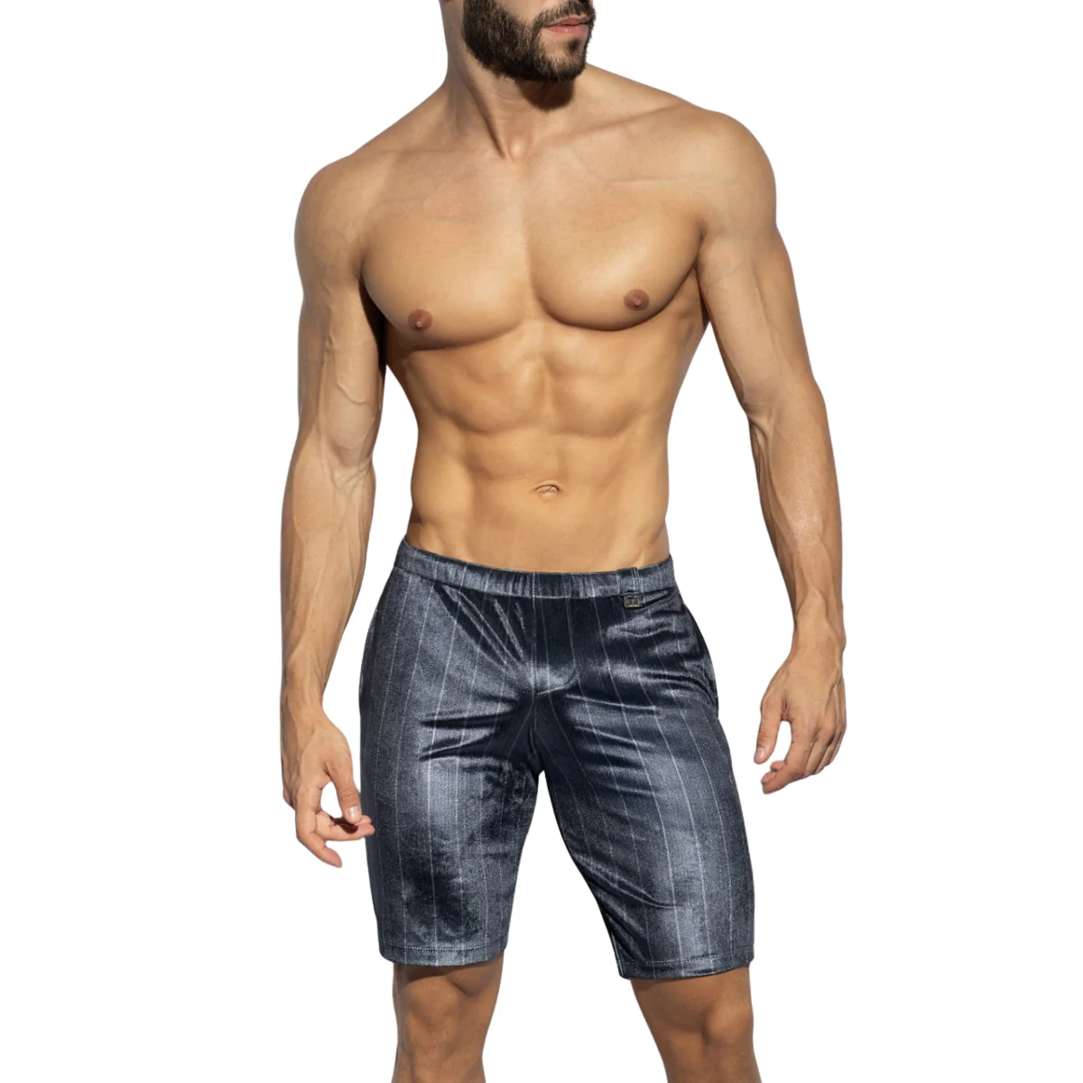 ES Collection Diplomatic Belt Shorts Navy SP342 - Image 2