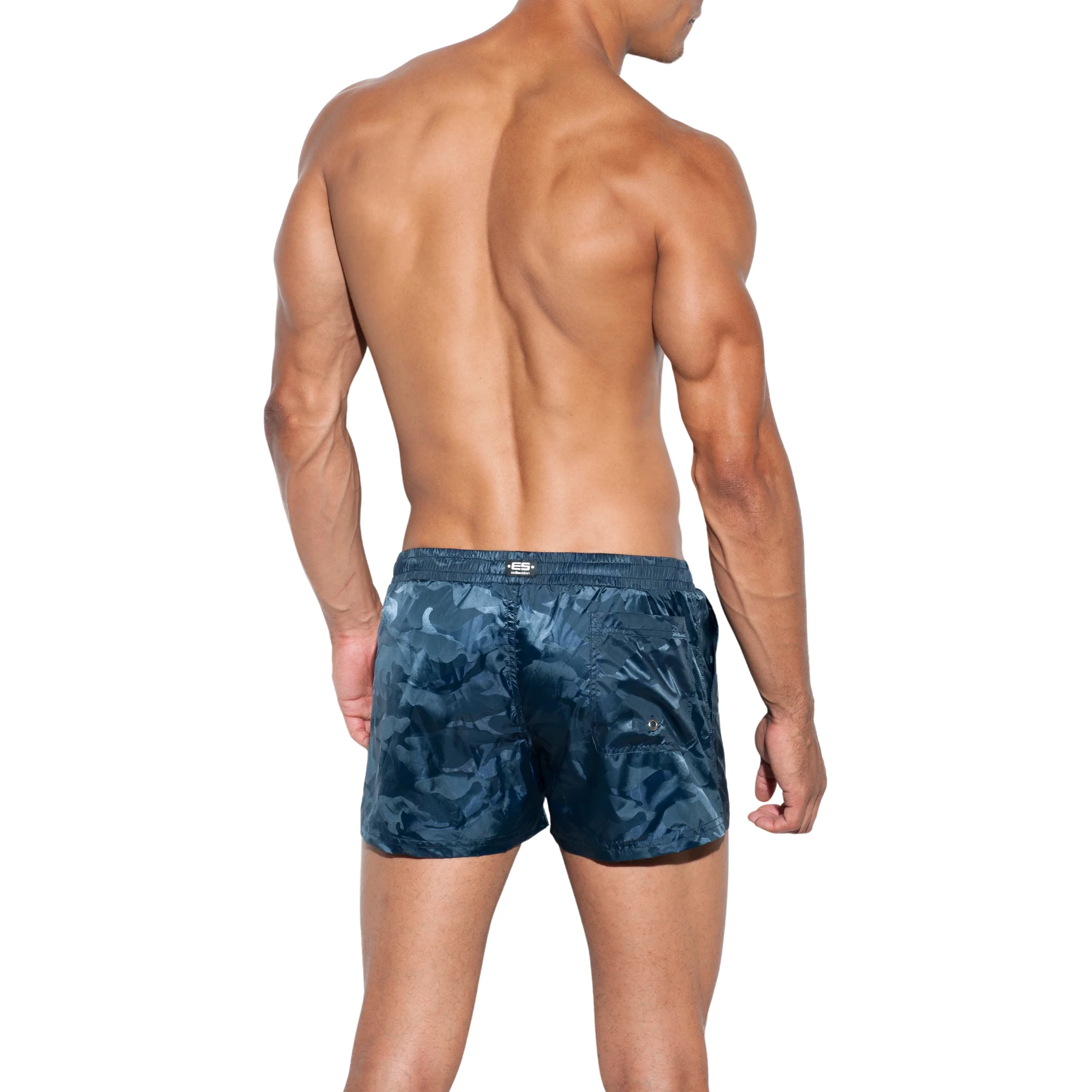 ES Collection Elliot Camo Short Navy 1833 - Image 3