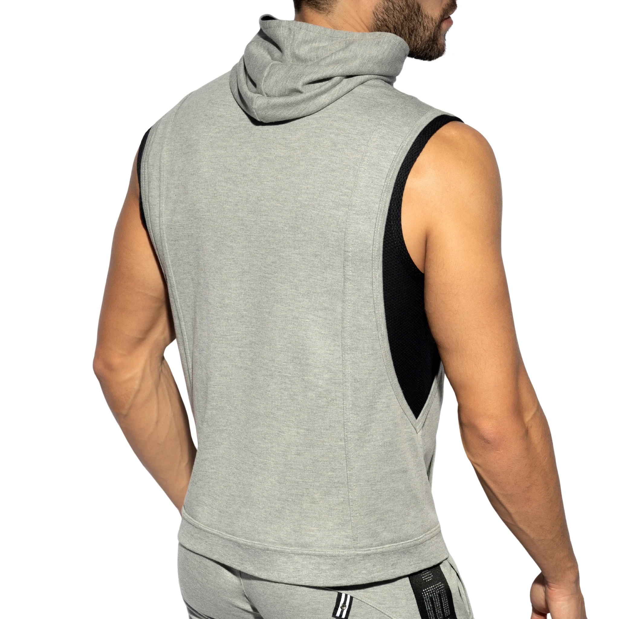 ES Collection First Class Athletic Hoody Heather Grey SP295 - Image 3