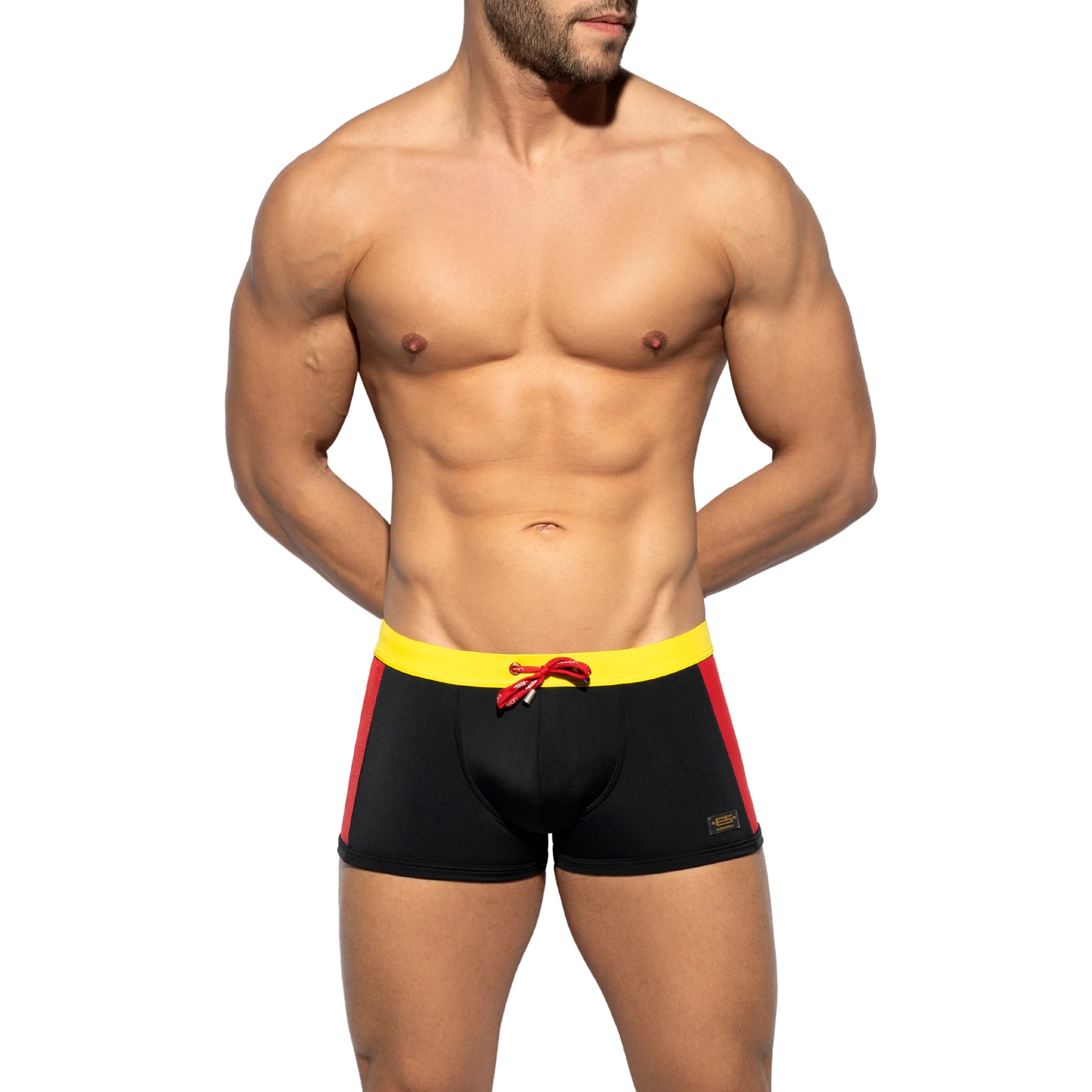 ES Collection Flags Swim Trunk Black 2209 - Image 2
