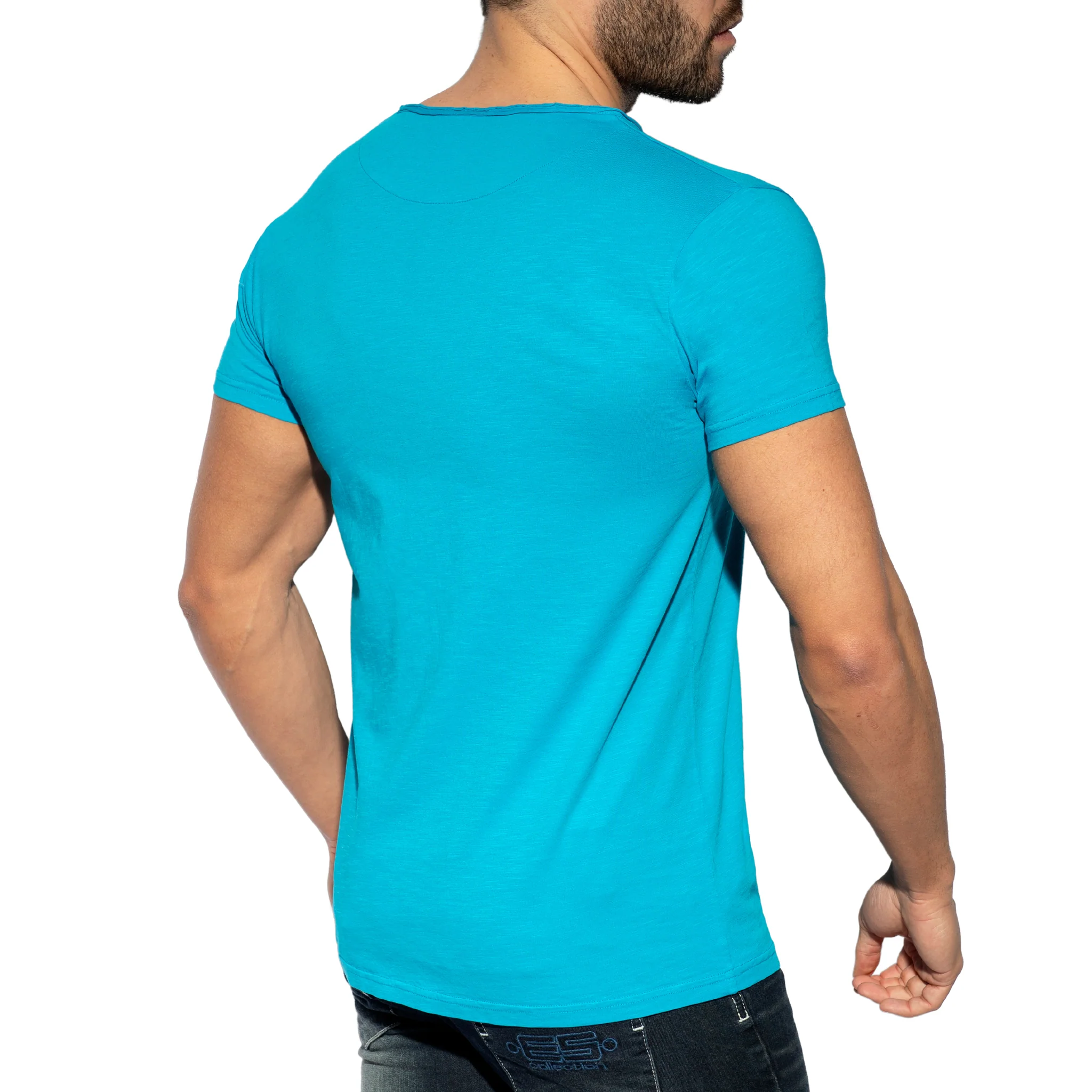 ES Collection Flame Luxury T-Shirt Turquoise TS305 - Image 3