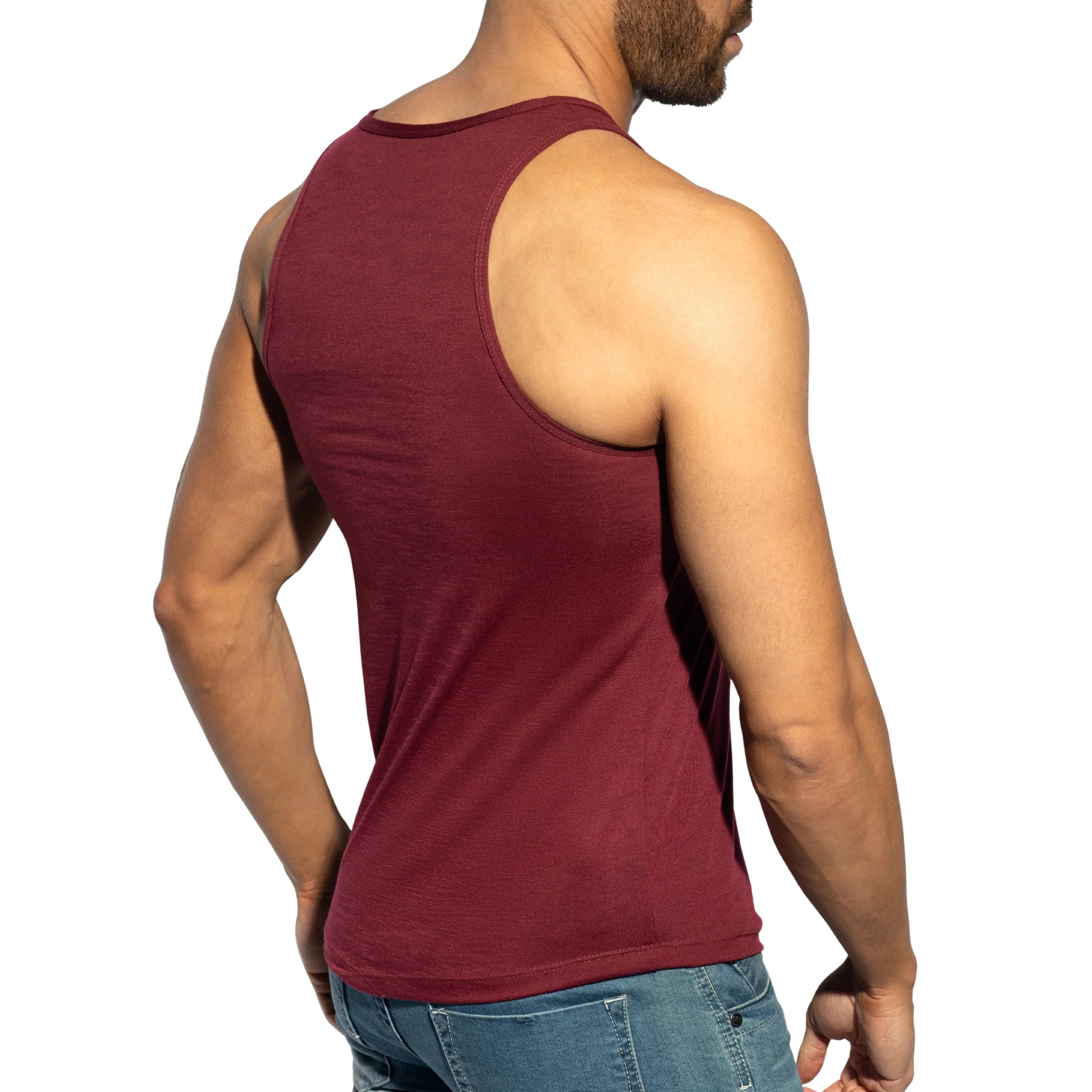 ES Collection Flame Tank Top Aubergine TS284 - Image 3