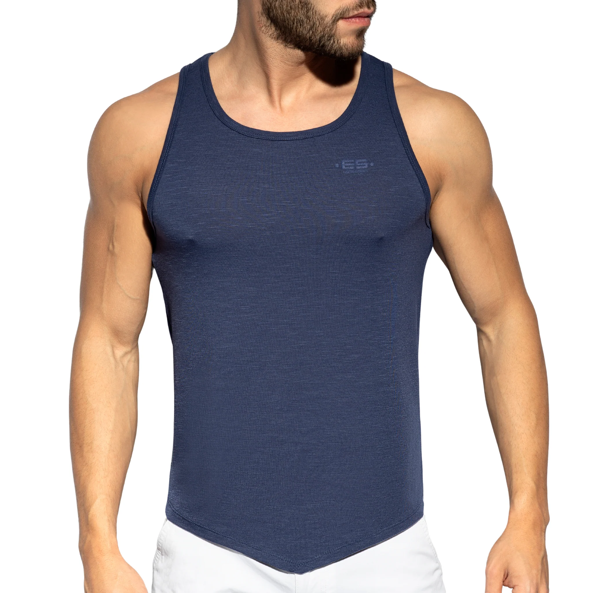 ES Collection Flame Tank Top Navy TS284 - Image 2