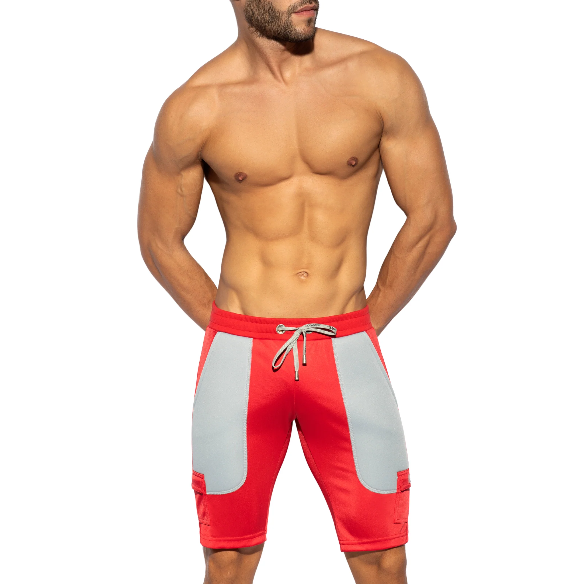 ES Collection Foam Patches Sports Bermudas Red SP270 - Image 2