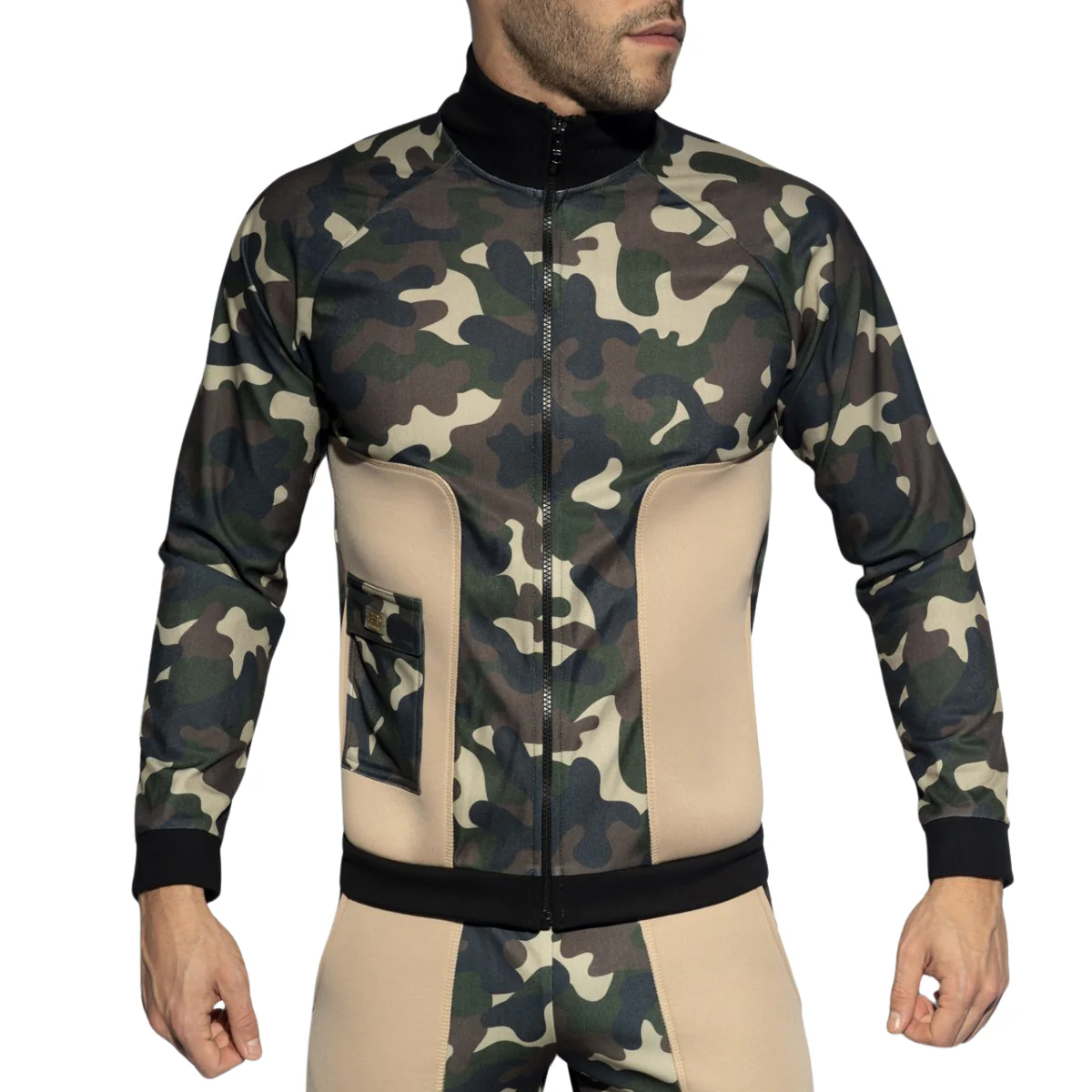 ES Collection Foam Patches Sports Sweatshirt Camouflage SP268 - Image 2