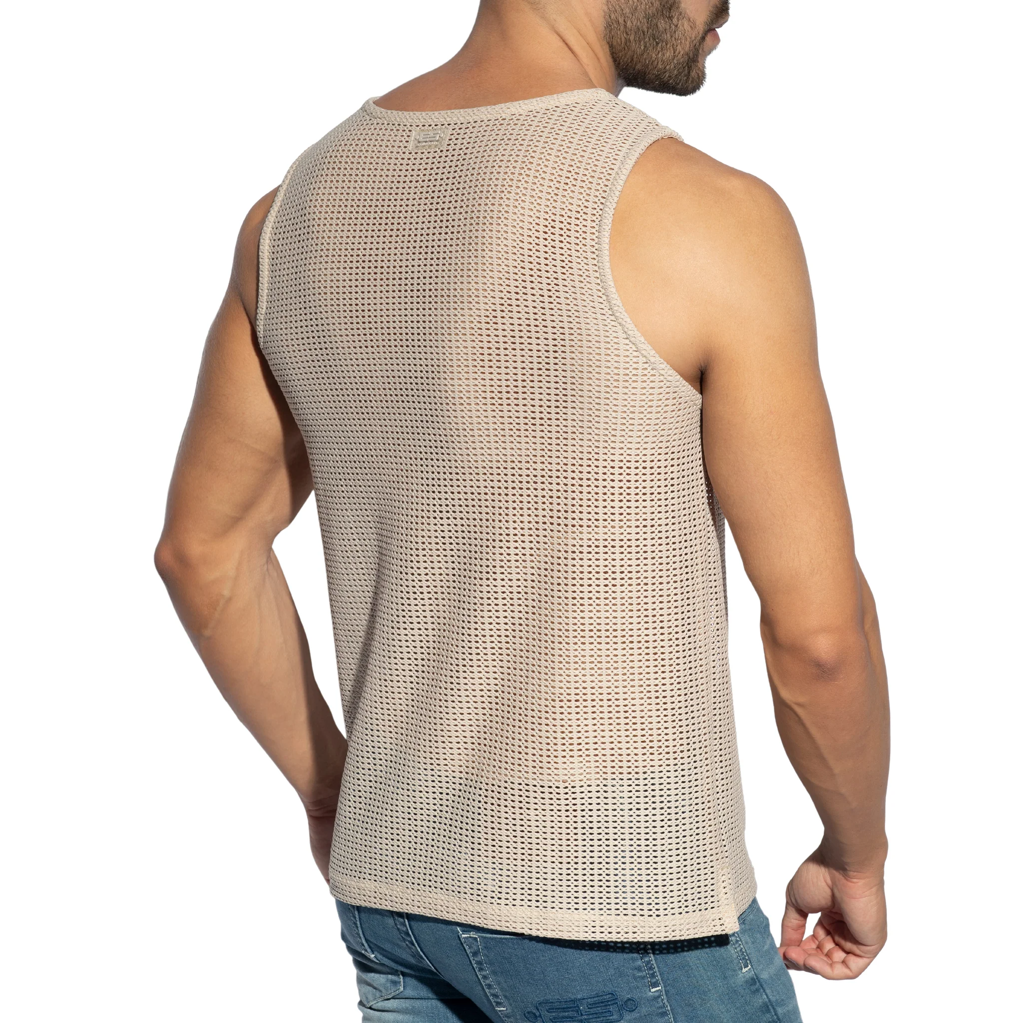 ES Collection Formentera Retro Tank Top Beige TS337 - Image 3