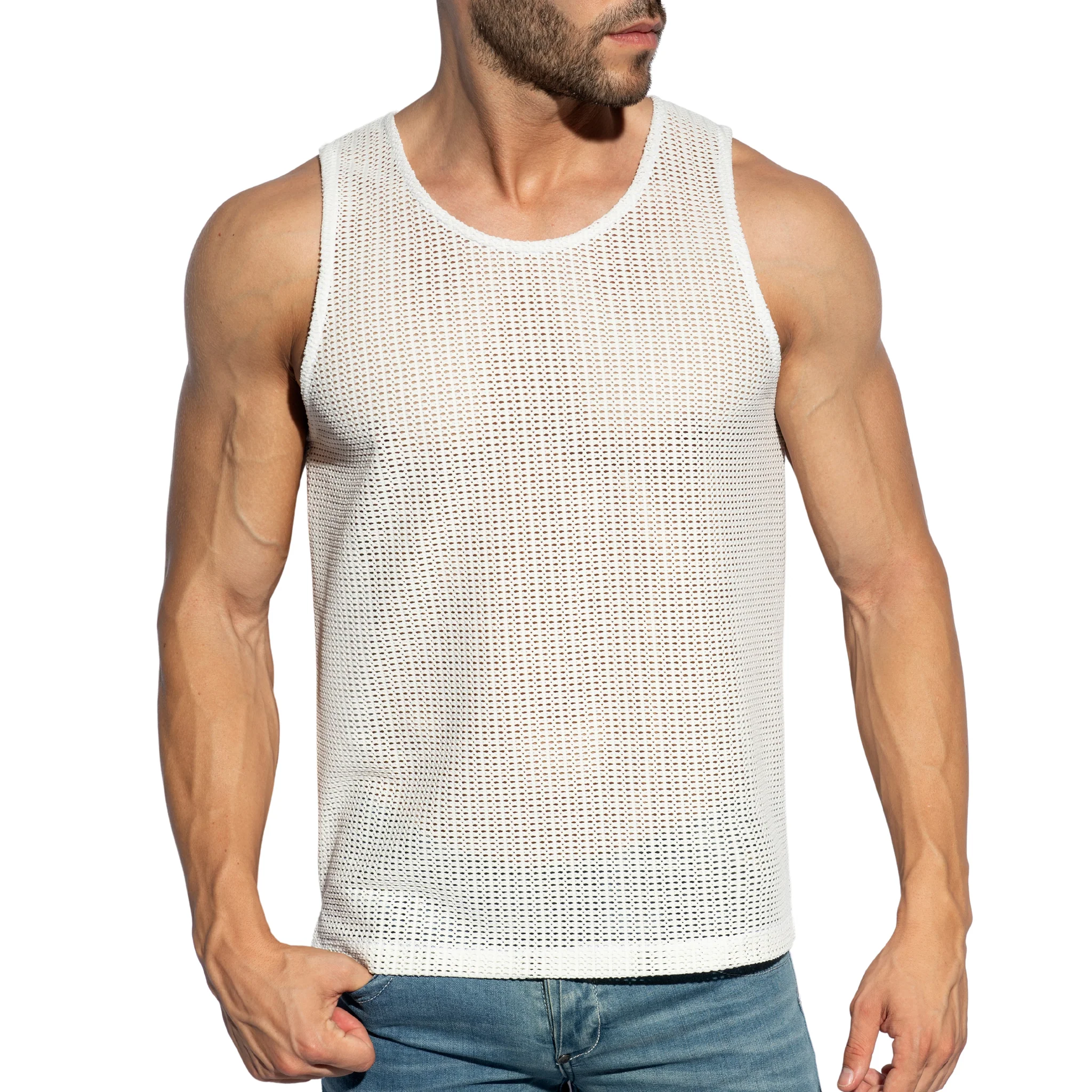 ES Collection Formentera Retro Tank Top Ivory TS337 - Image 2