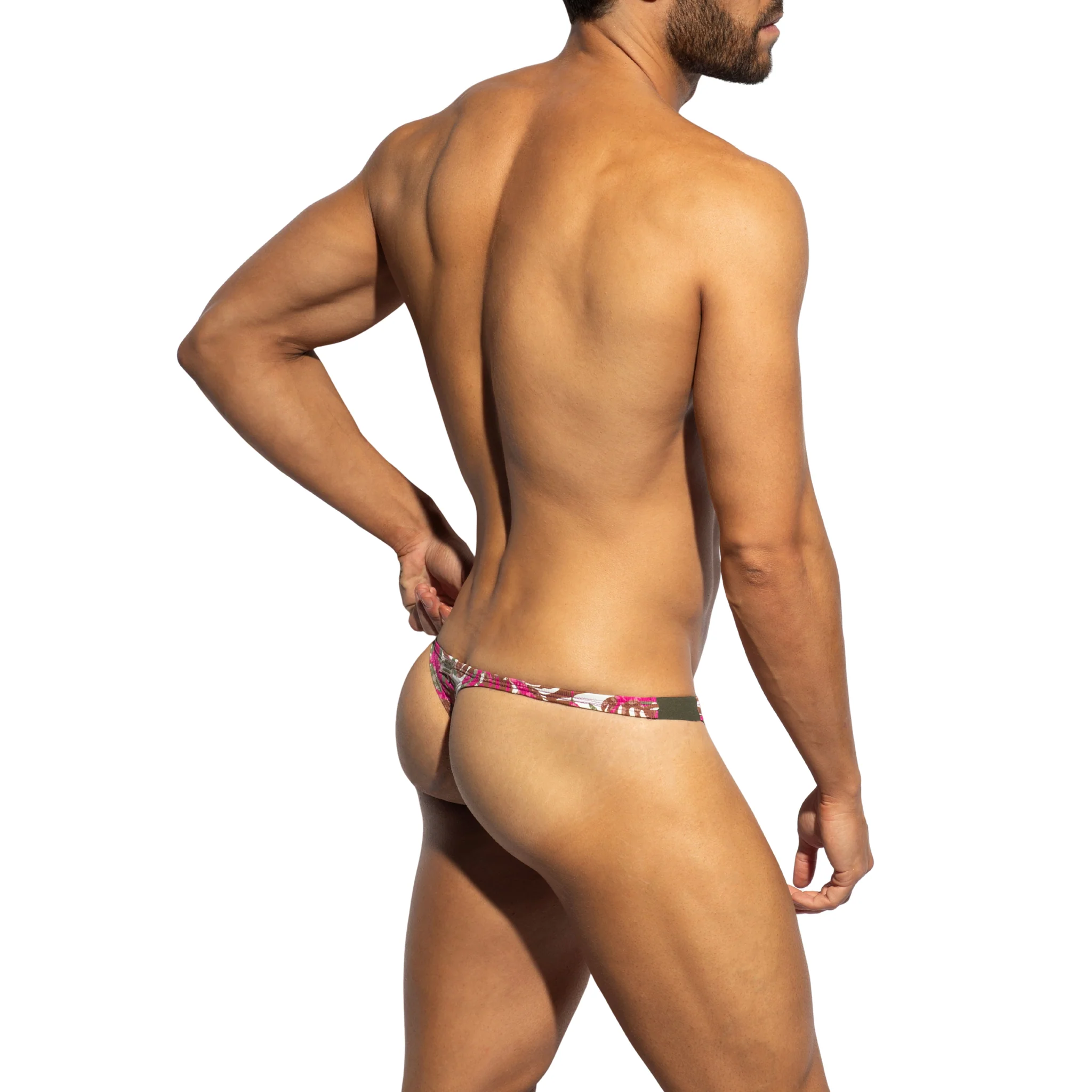 ES Collection Garden Rib Thong Khaki UN654 - Image 3