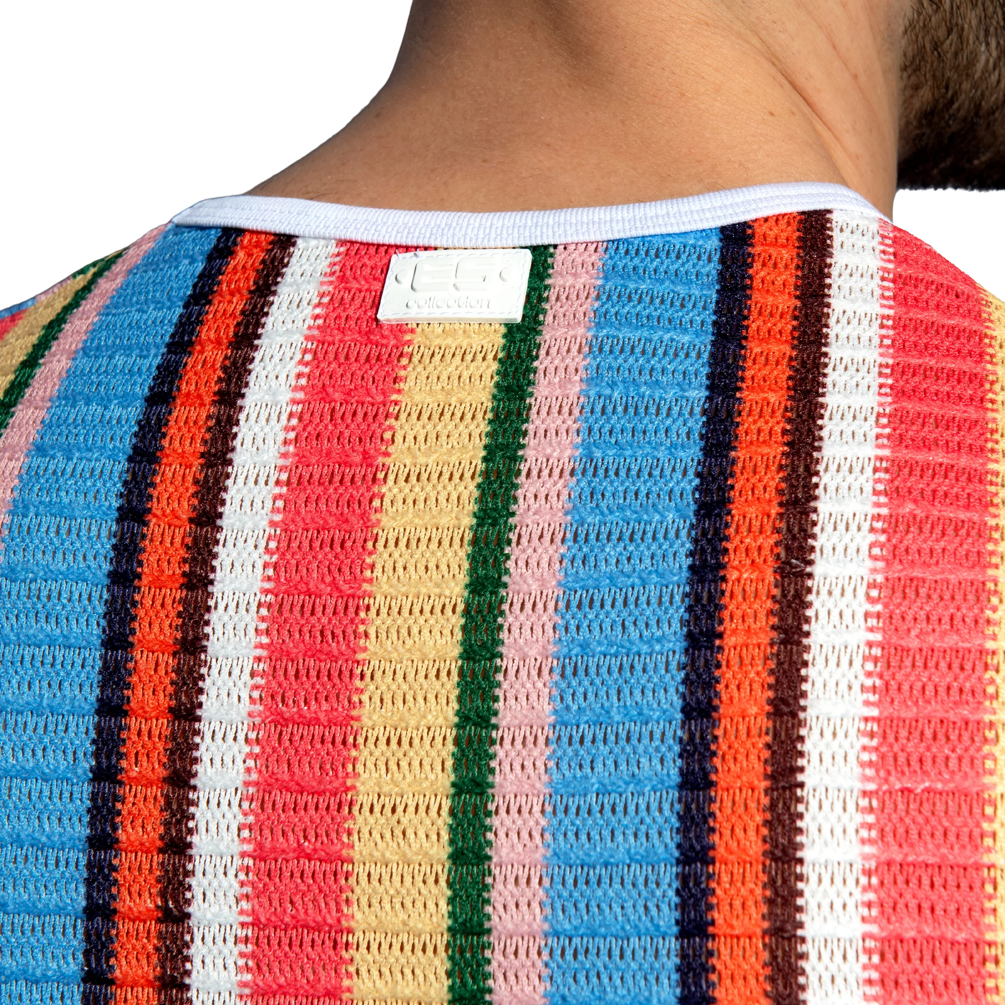 ES Collection Gelato Stripe Tank Top Coral TS373 - Image 4