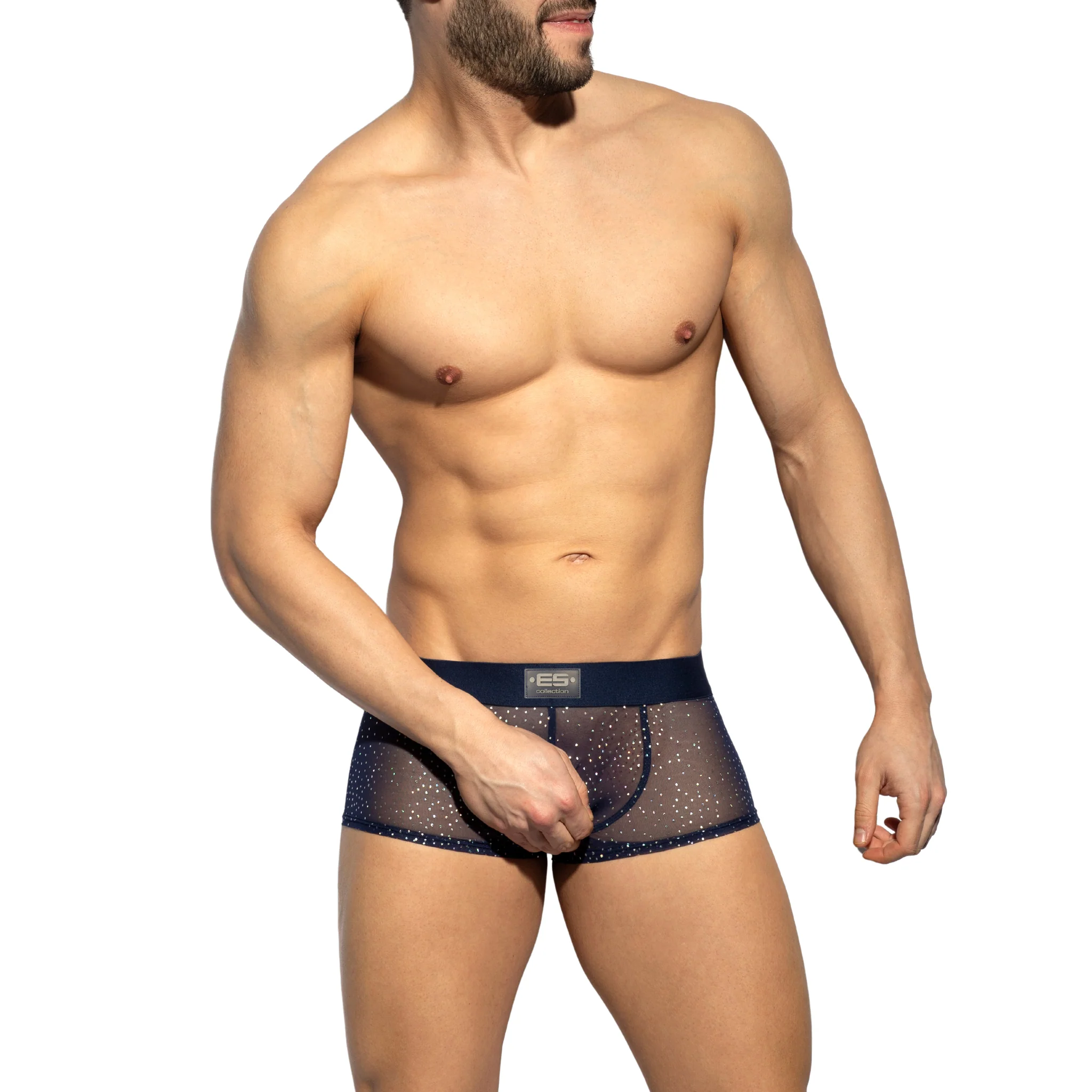 ES Collection Glitter Net Trunk Navy UN584 - Image 2