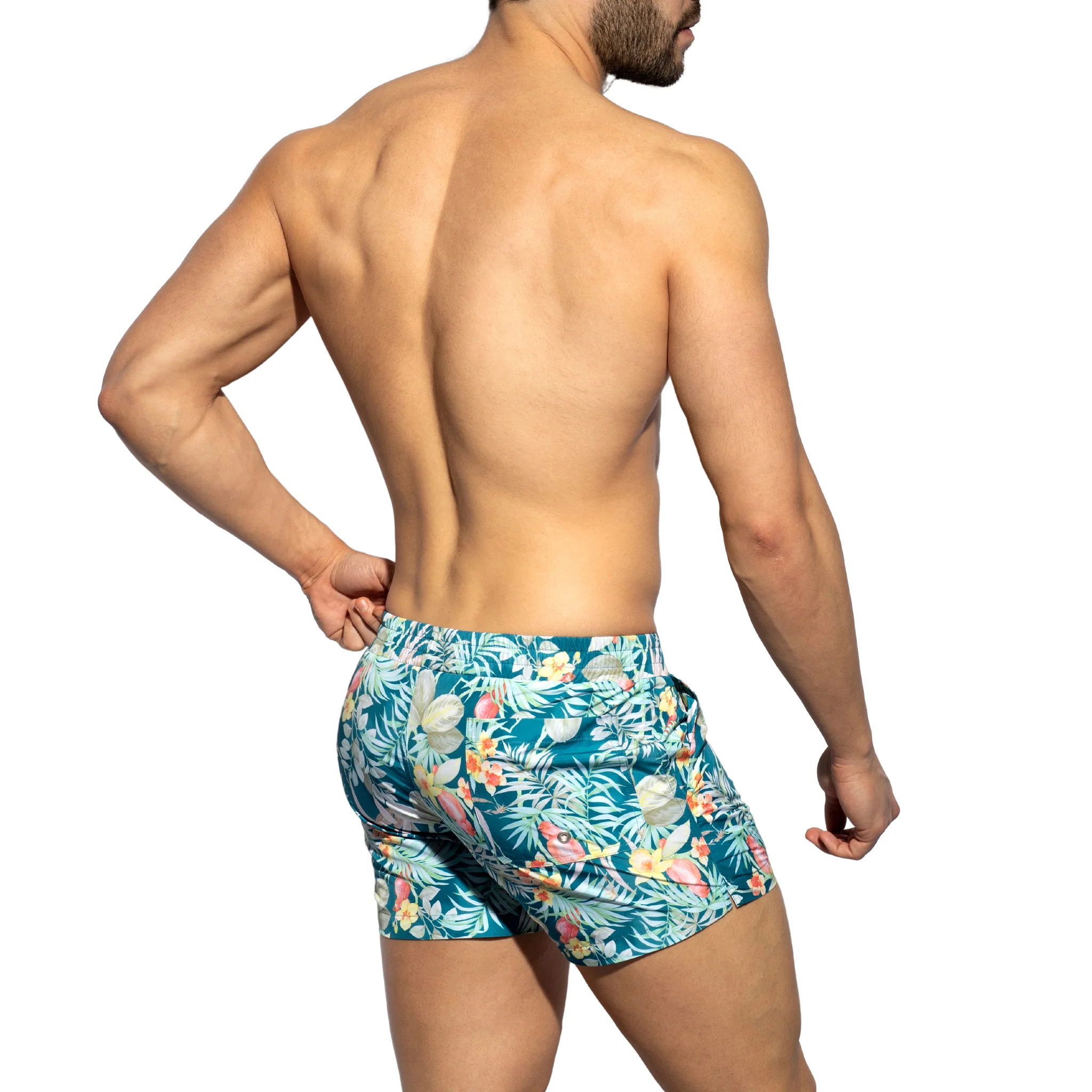 ES Collection Hawaiian Swim Shorts Cobalt 2310 - Image 3