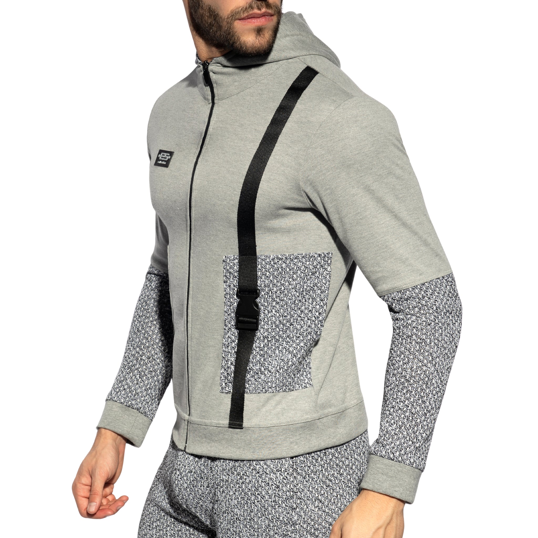 ES Collection High End Spike Hoodie Heather Grey SP296