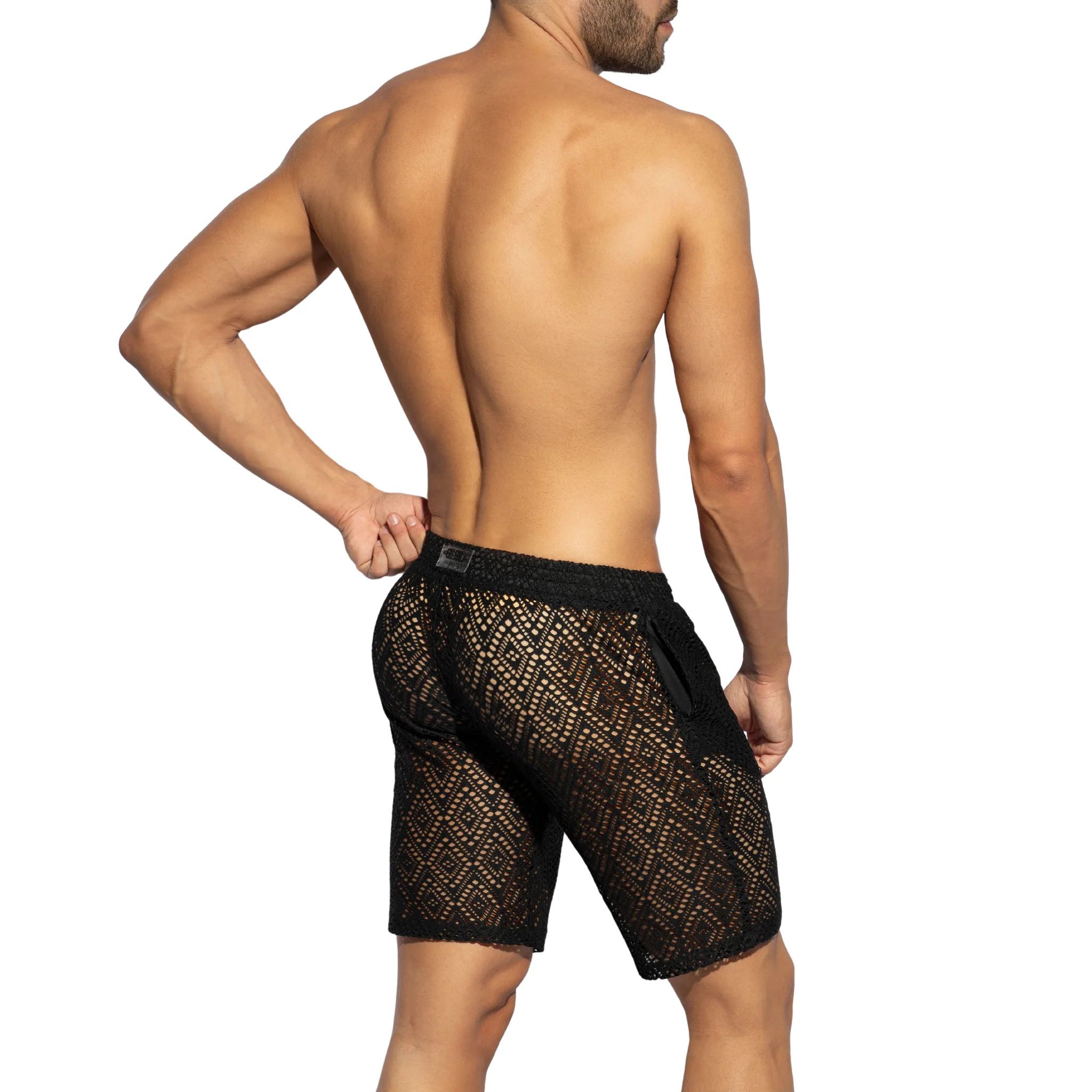 ES Collection Ibiza Retro Bermuda Black SP330 - Image 3