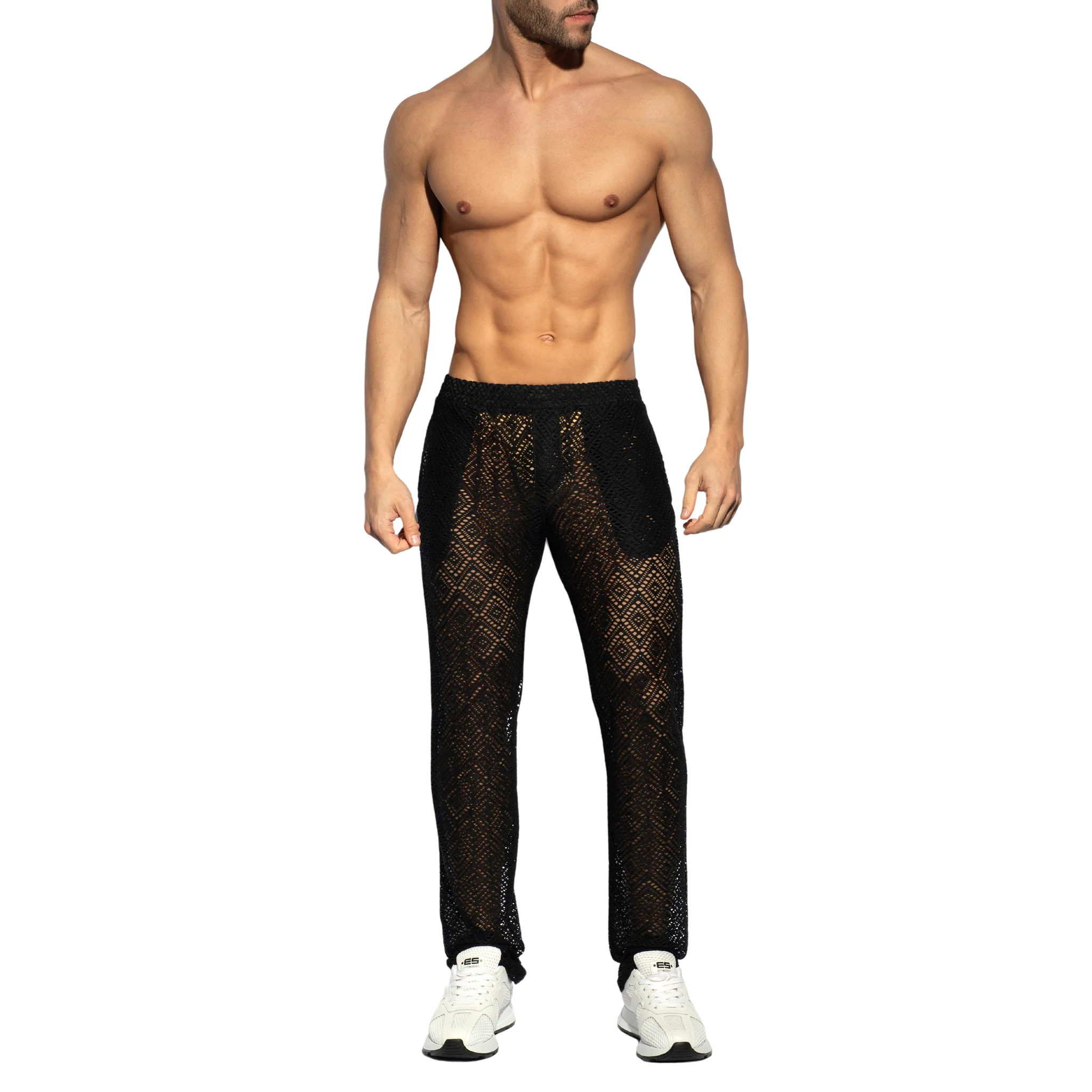 ES Collection Ibiza Retro Long Pants Black SP329 - Image 2