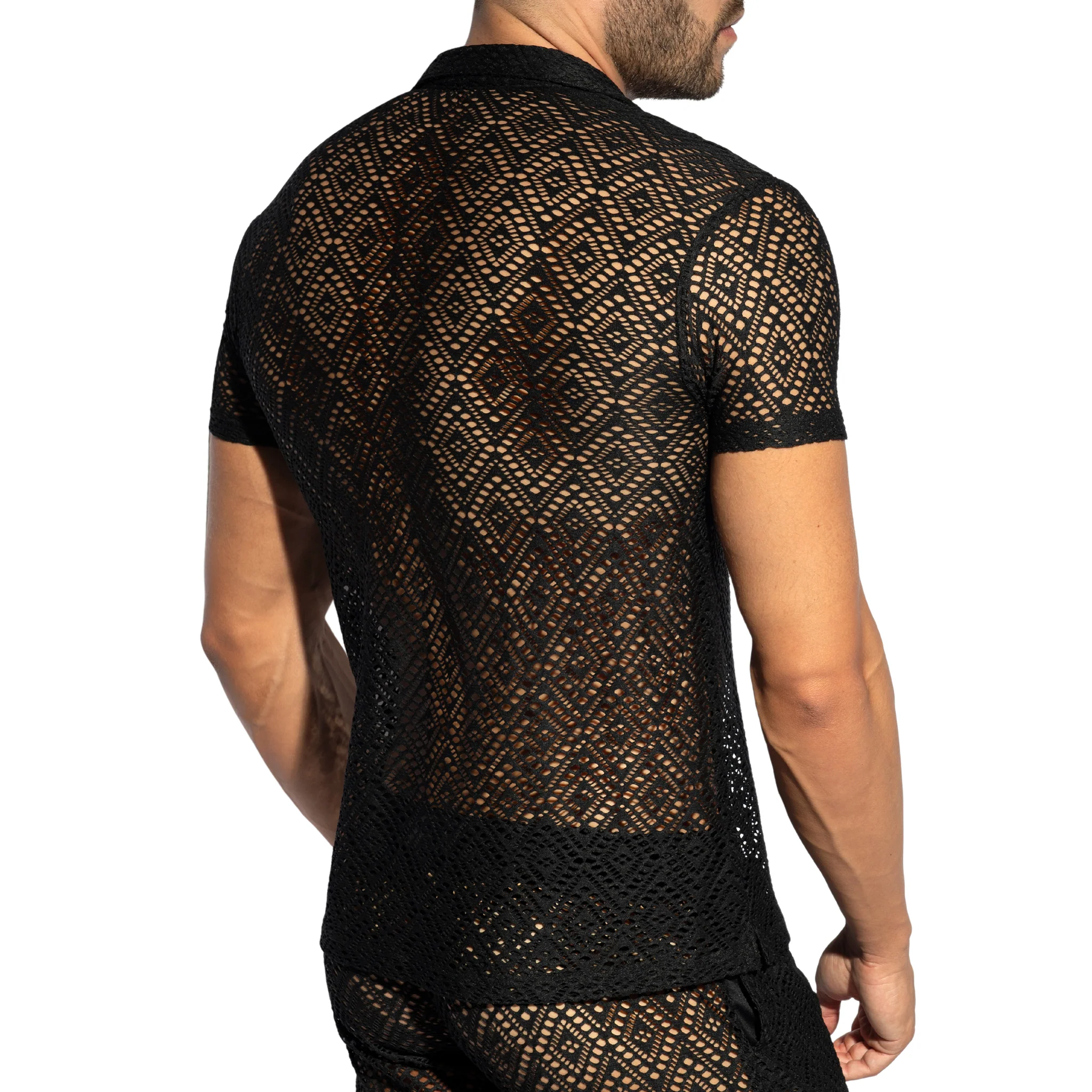ES Collection Ibiza Retro Shirt Black SHT027 - Image 3