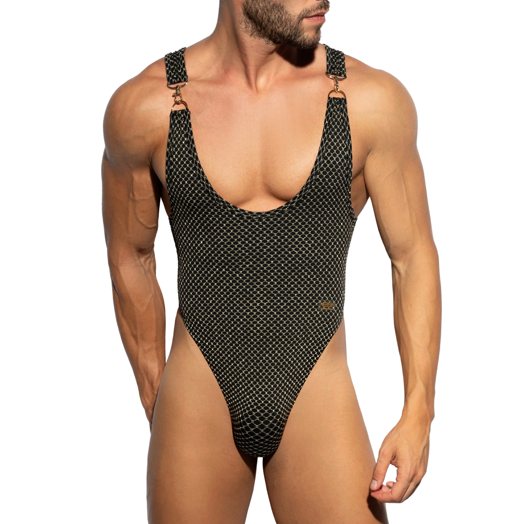 ES Collection Luxury Thong Swimsuit Black 2229 - Image 2