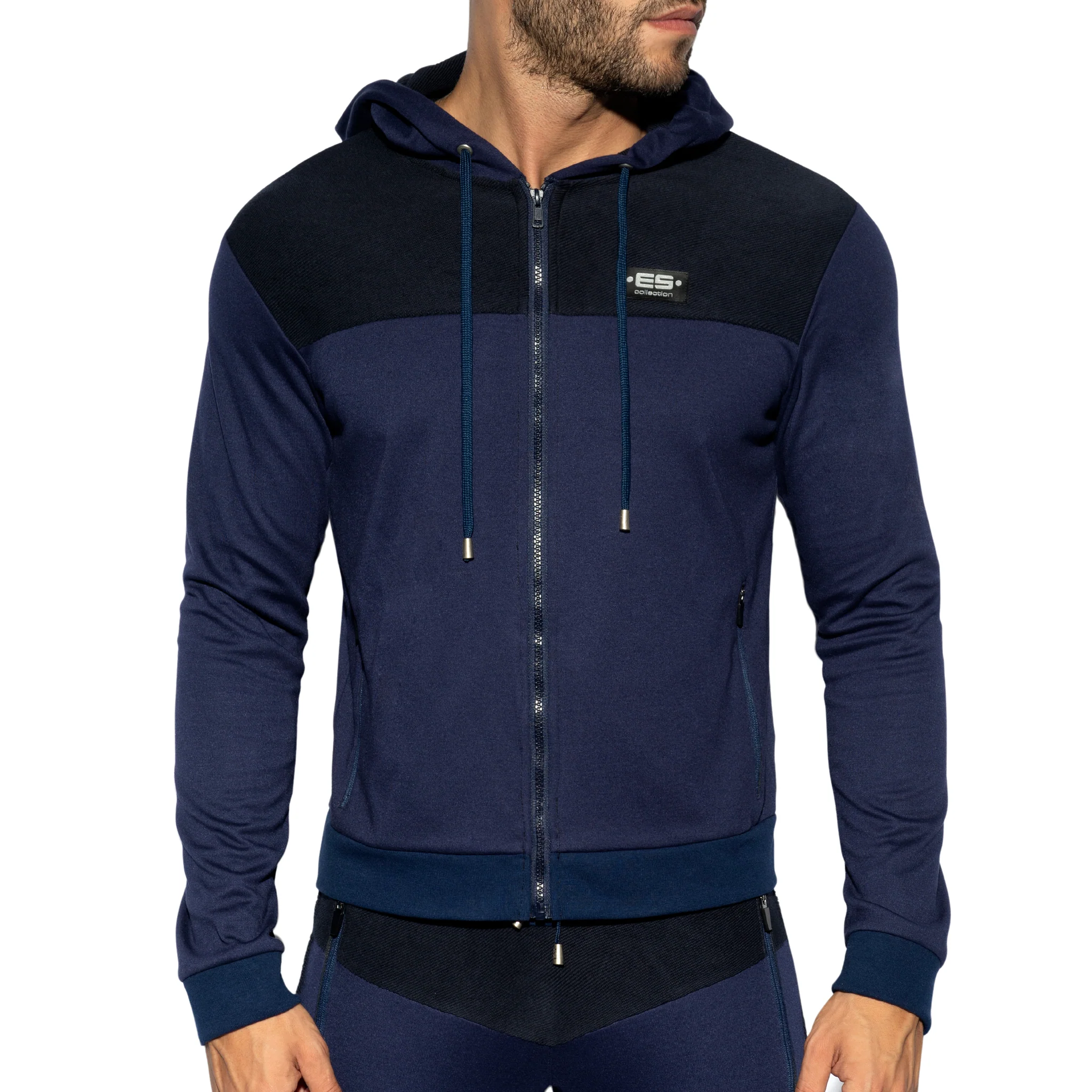 ES Collection Navy Combi Hoodie Navy SP276 - Image 2