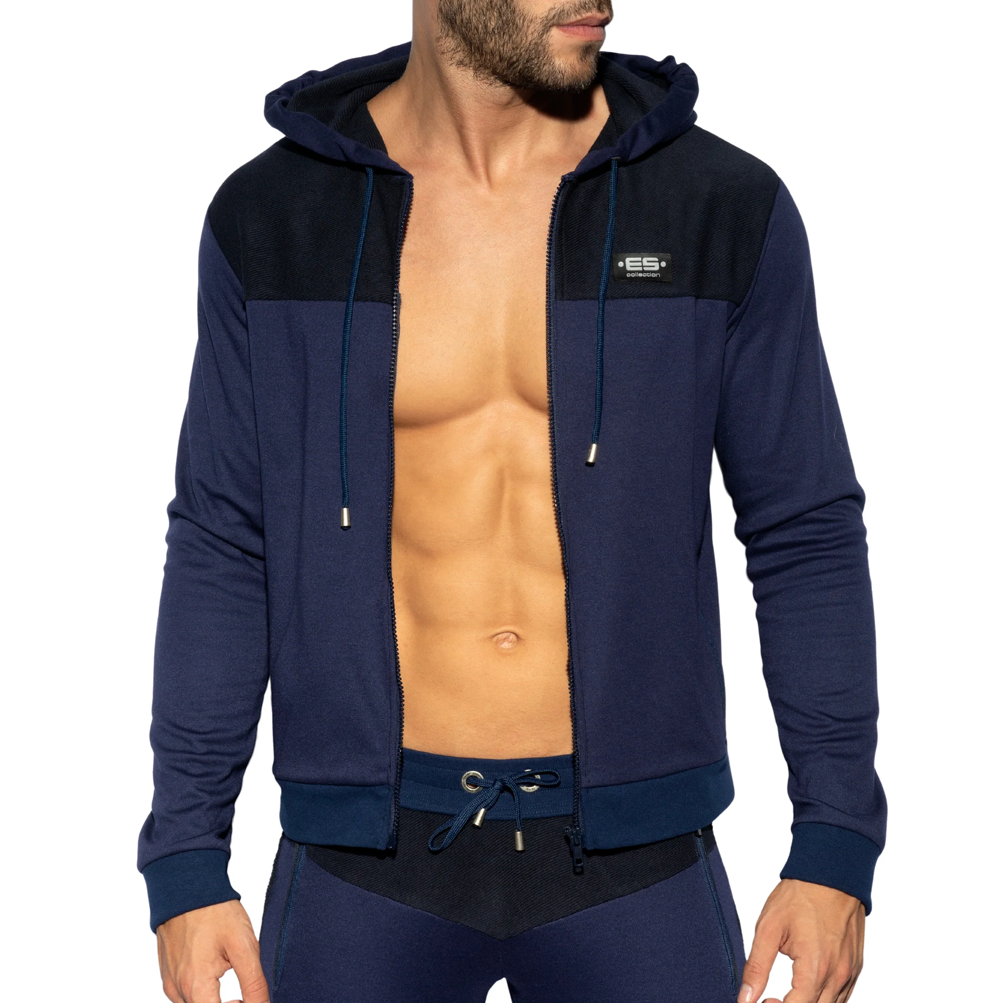 ES Collection Navy Combi Hoodie Navy SP276 - Image 4