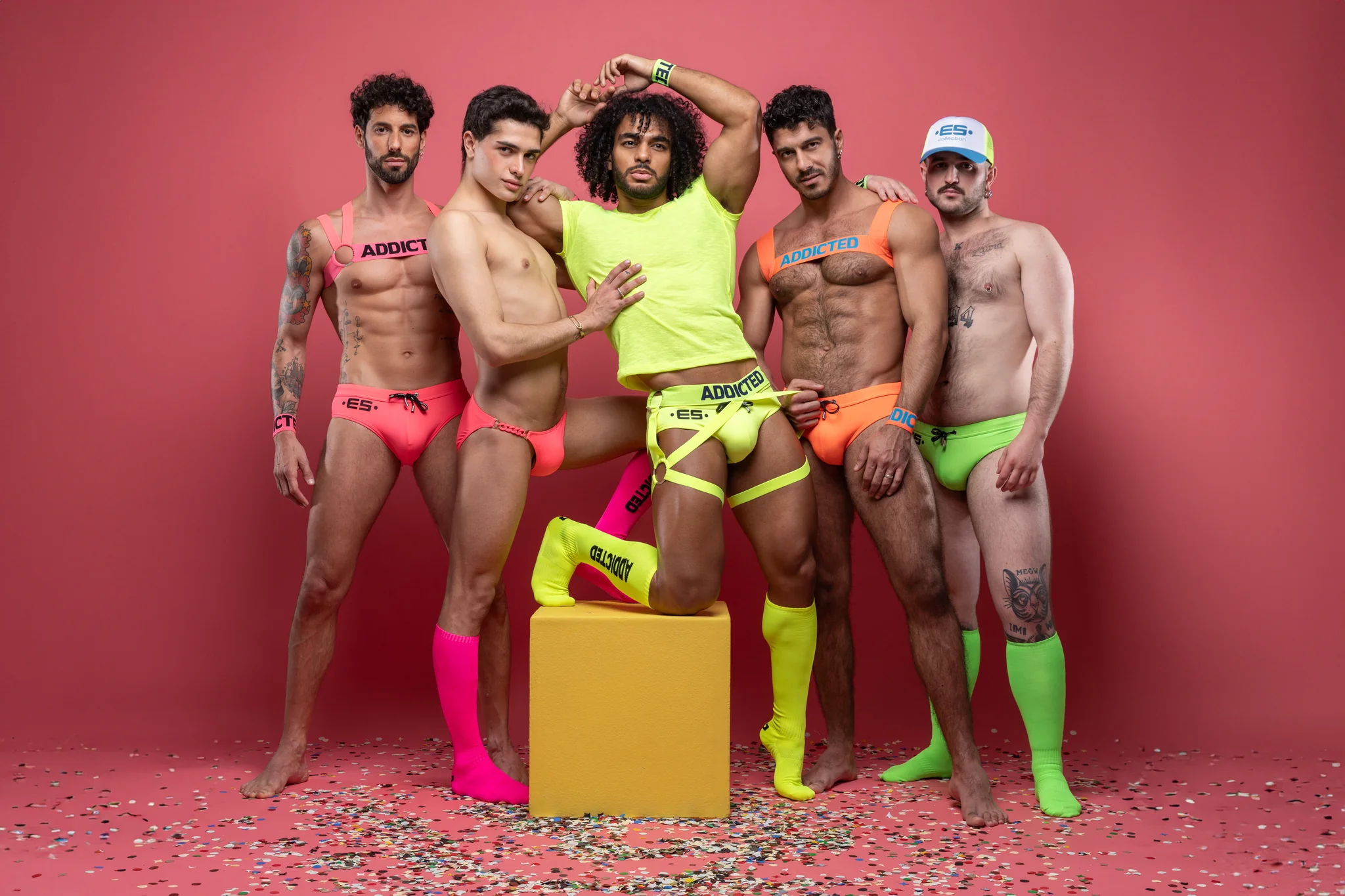 ES Collection Neon Swim Brief Neon Orange 2105 - Image 4
