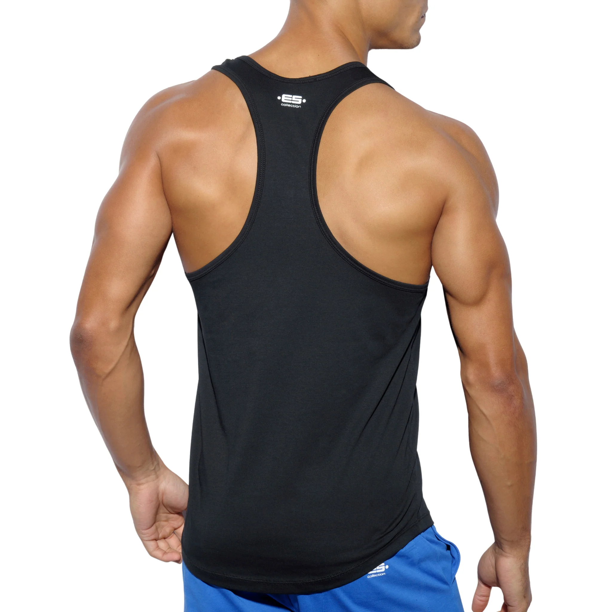 ES Collection Fit Never Back Down Tank Top Black TS169 - Image 3