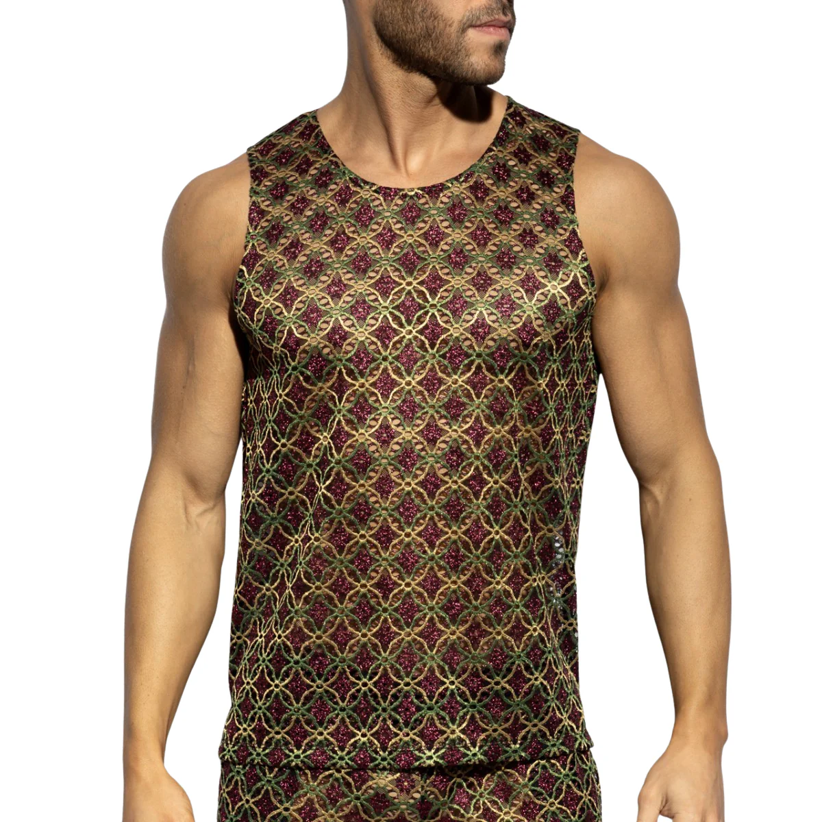 ES Collection Opulent Tank Top Aubergine TS362 - Image 2
