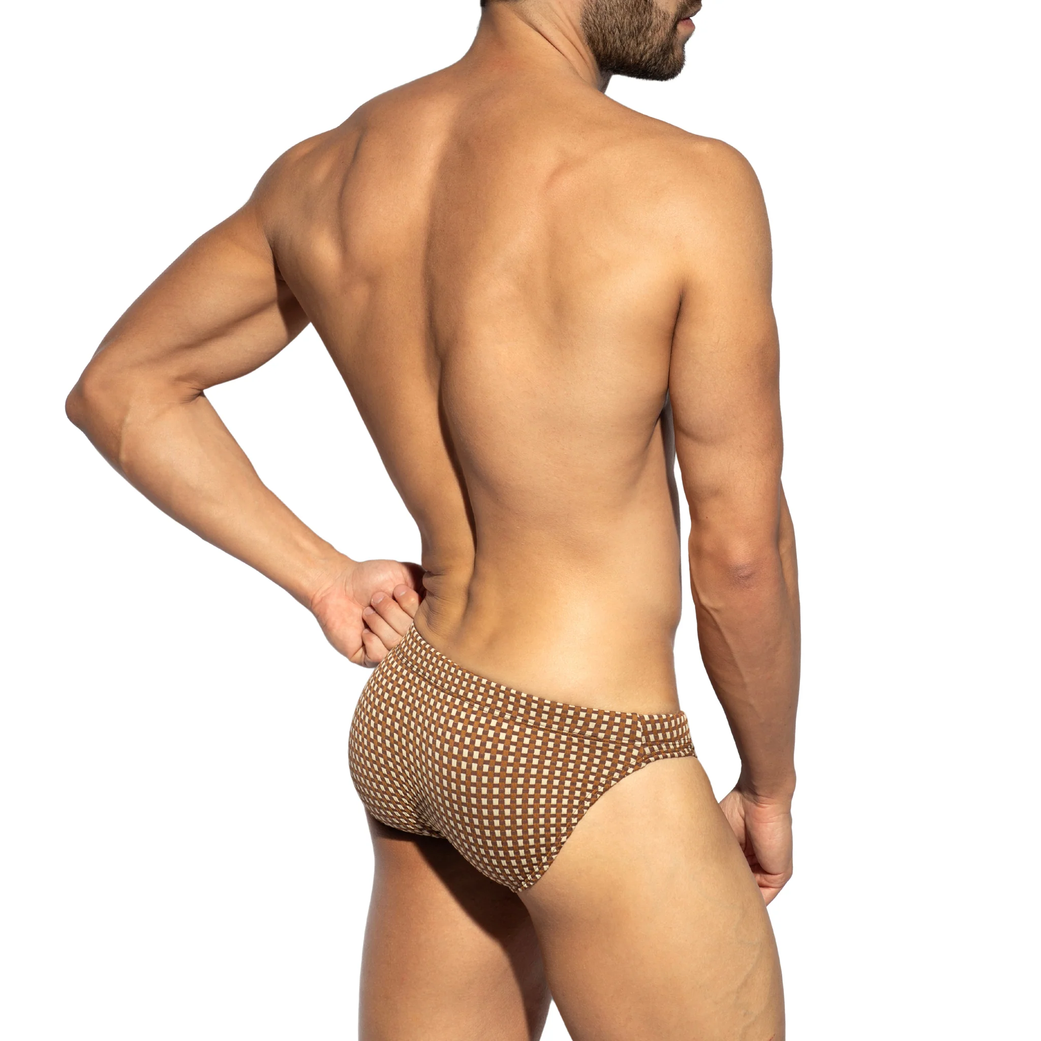 ES Collection Orak Swim Bikini Brief Brown 2501 - Image 3
