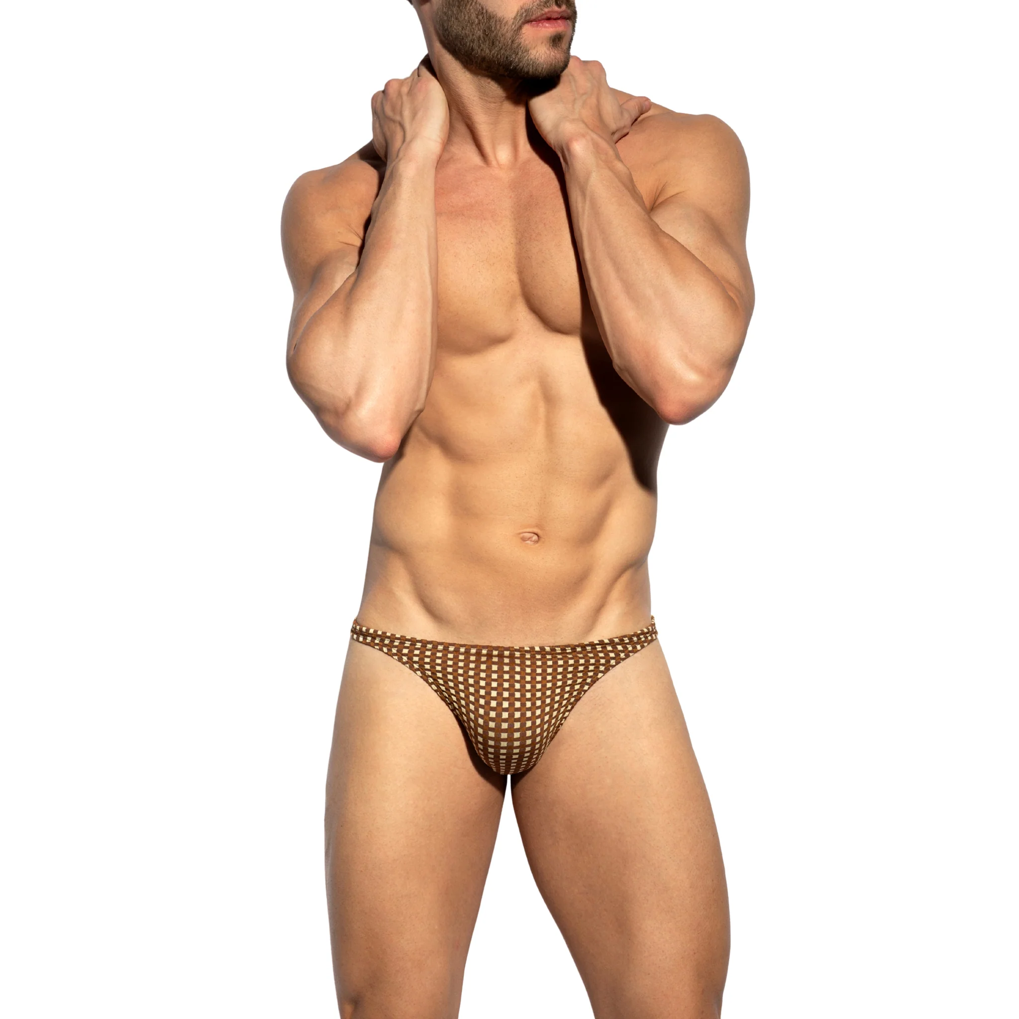 ES Collection Orak Swim Thong Brown 2618 - Image 2